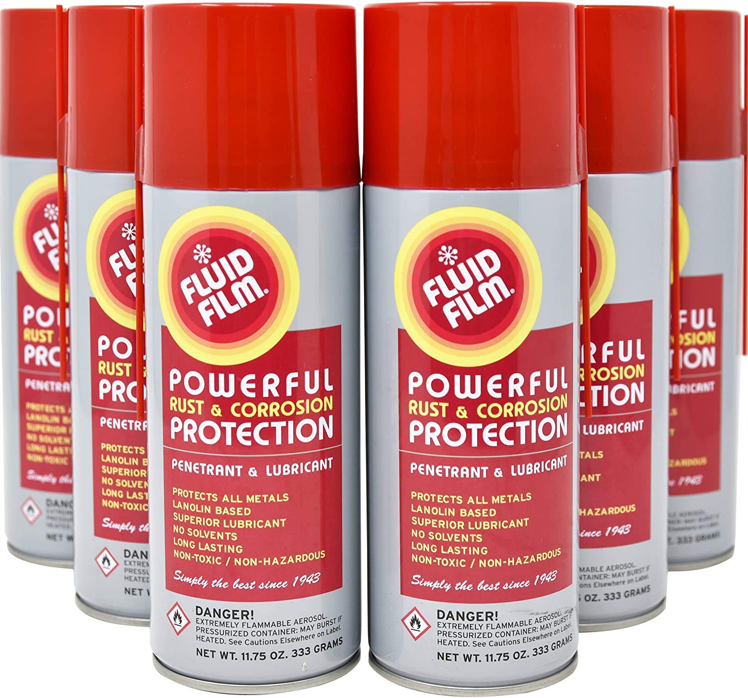 Fluid Film Rust & Corrosion Protection, Metal Surface Penetrant & Lubricant, Marine, Automotive, Industrial, Home, 11.75 Oz Aero