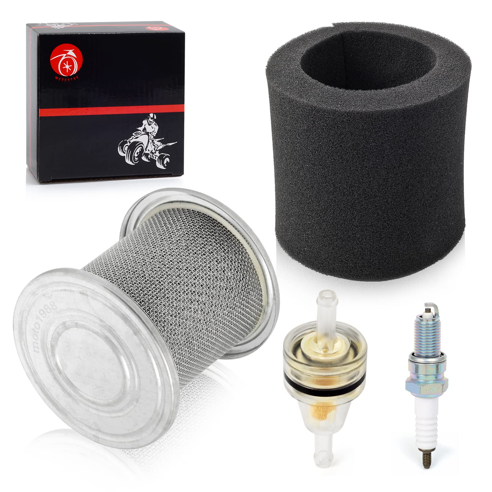 Air Filter Holder Kit + Fuel Valve Petcock Kit For Honda Xr80R Xr100R Crf80F Crf100F 1985-2013