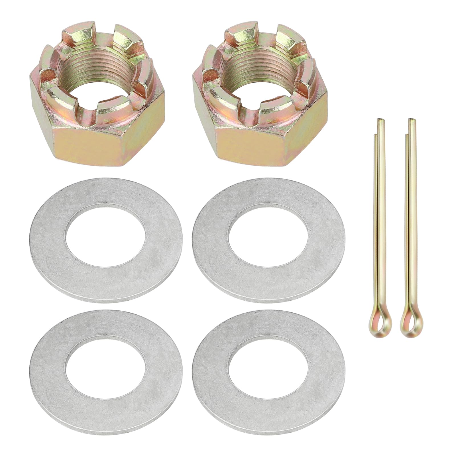 Front Axle Nuts Washer Kit For Polaris Rzr 1000 900 570 Turbo Rs1 Ranger 1000 900 Diesel General 1000 Sportsman 300 400 Ace 570