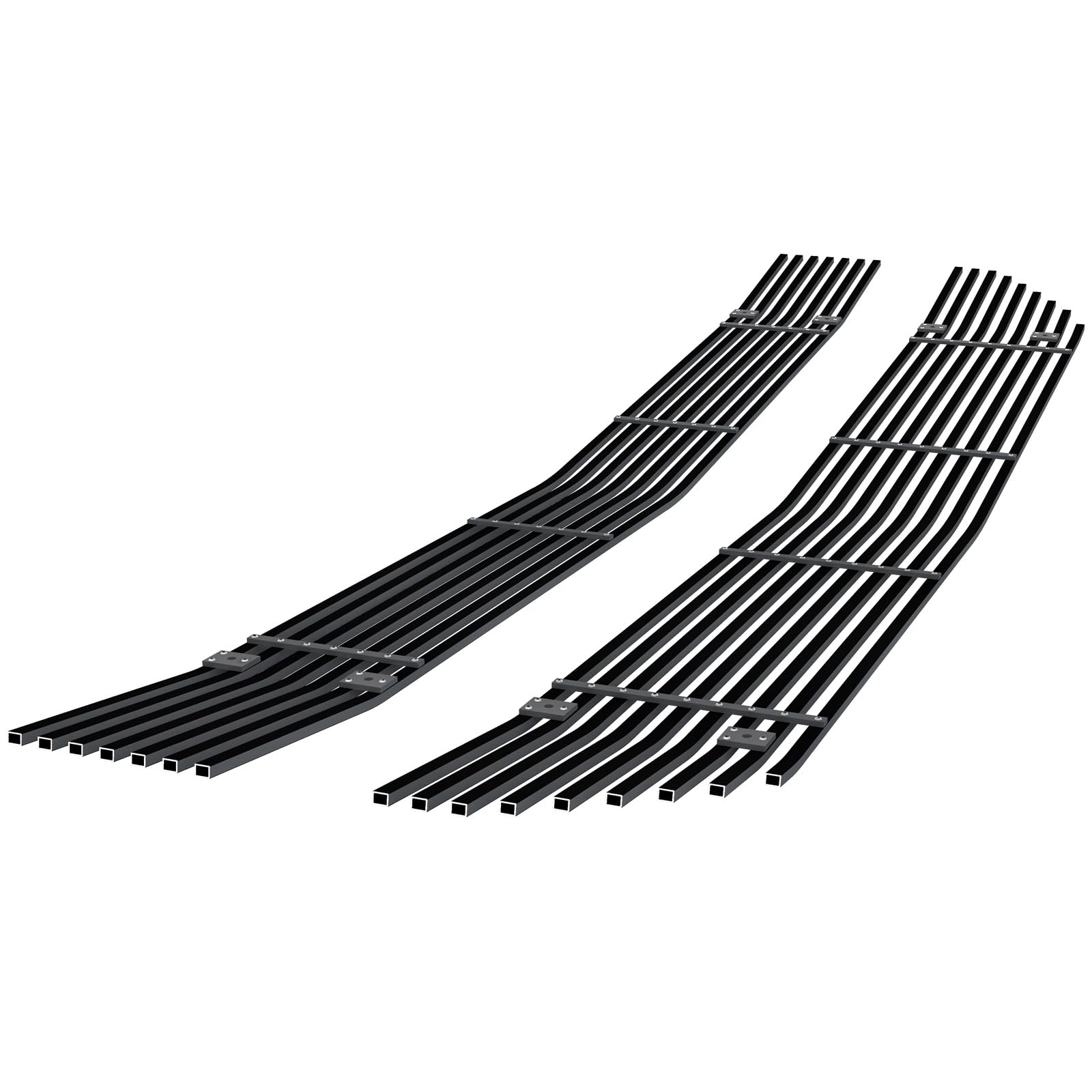 Aps Compatible With Chevy Silverado 1500 2016-2018 & Silverado 1500 Ld 19 Main Upper Stainless Steel Black 8X6 Horizontal Billet