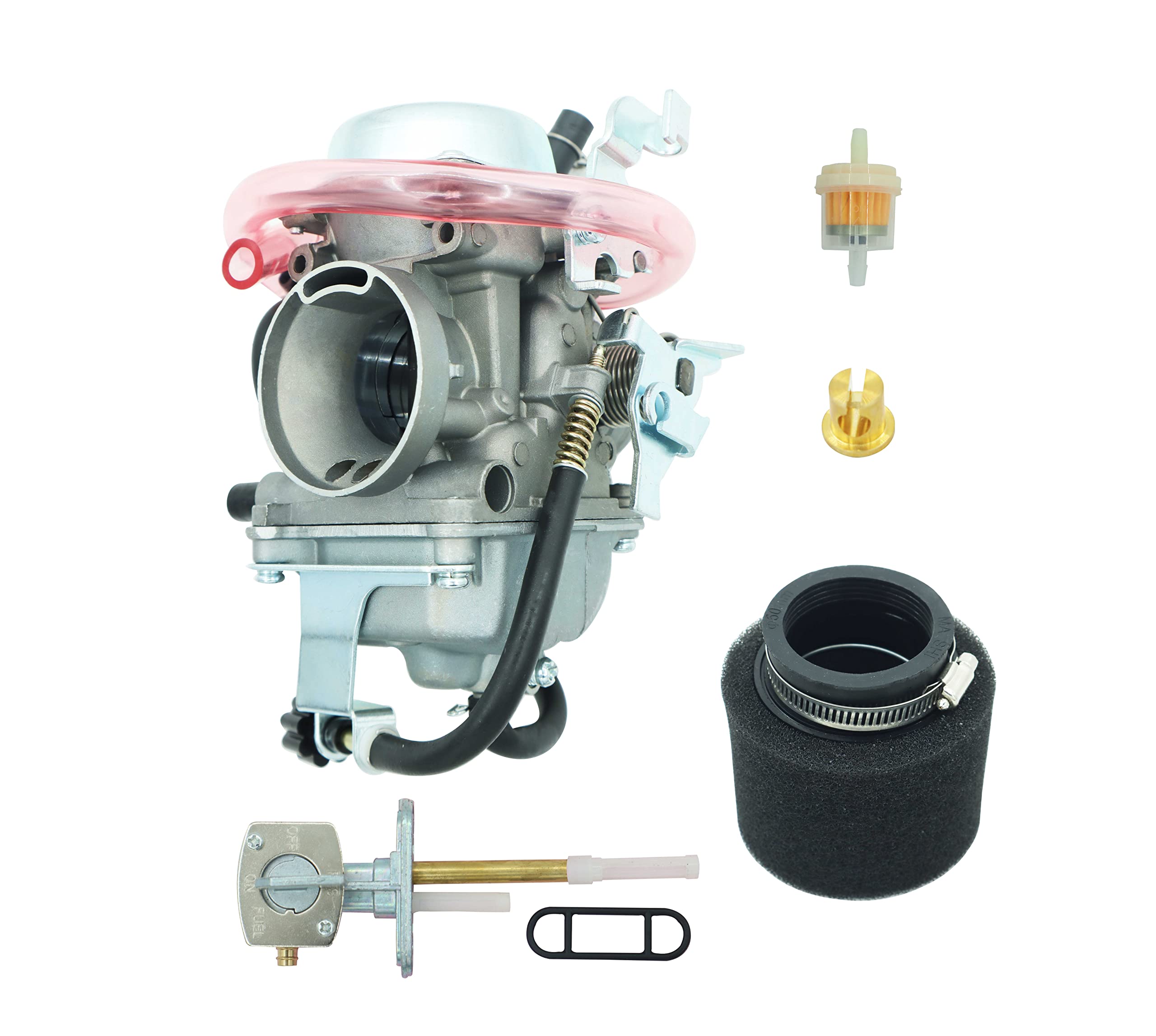 DABAZUALY Carburetor for KAWASAKI KLF300 1986-2005 ATV with Air Filter & Fuel Shut Off Valve