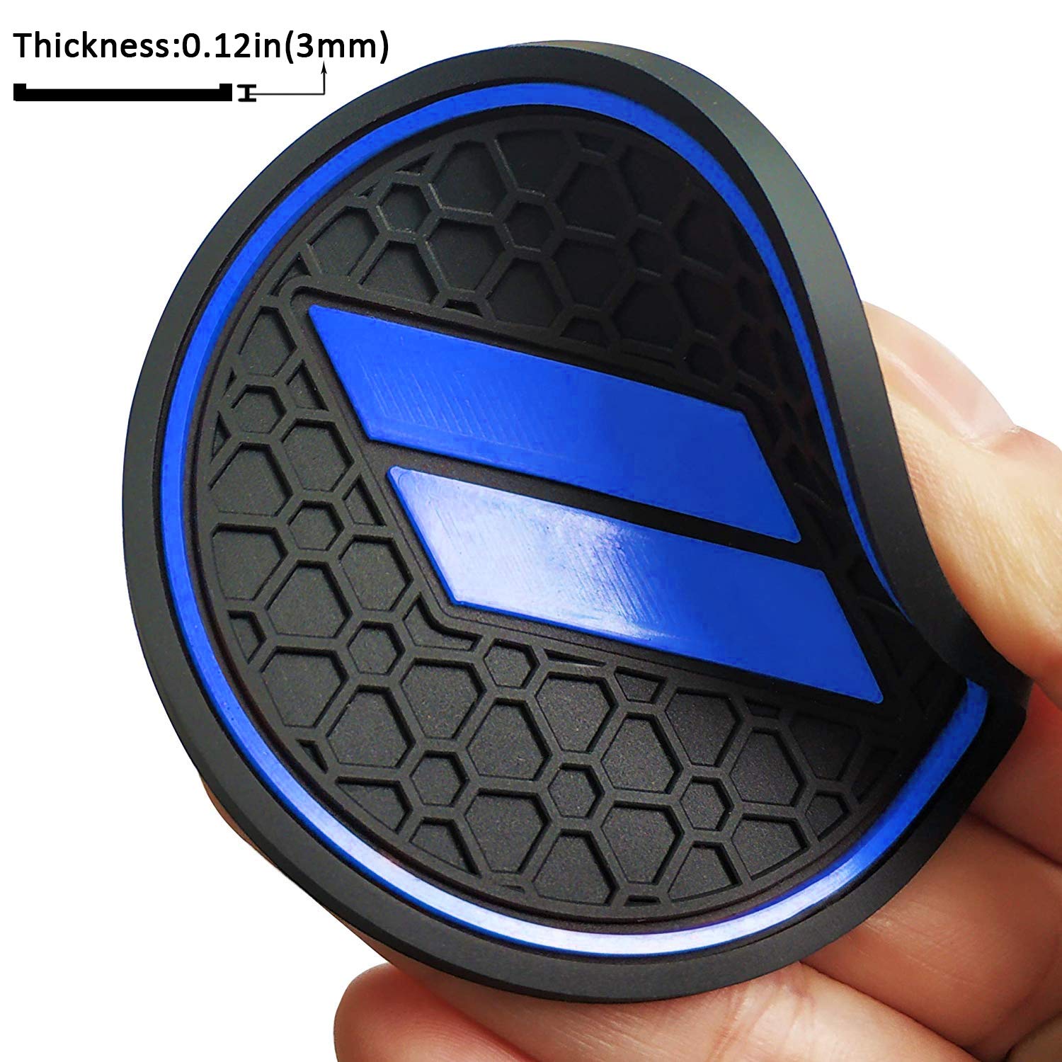 Auovo 11pcs Rubber Anti Dust Mat Set for 2015-2023 Challenger - Dark Blue Interior Accessories