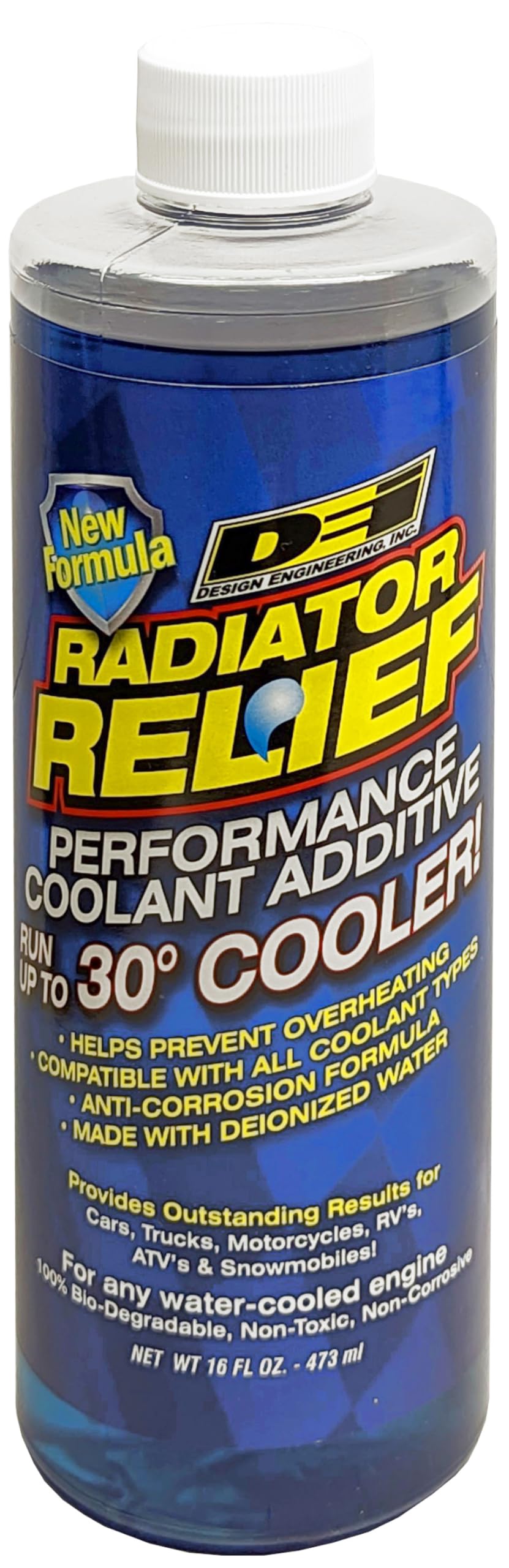 DEI Radiator Relief Coolant Additive Engine Coolant for Cars, Trucks, RVs, Motorcycles & More Radiator Coolant Reduces Engine Te