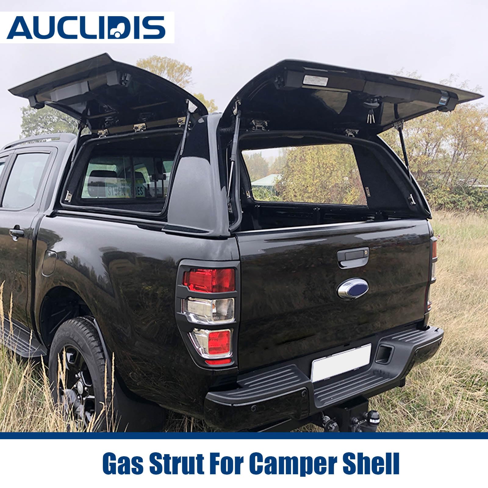 C16-02622 17 Inch 28Lb/125N Gas Strut Shock Spring Lift Support For Leer Camper Shell Truck Topper Cap Canopy Door Window Toolbo