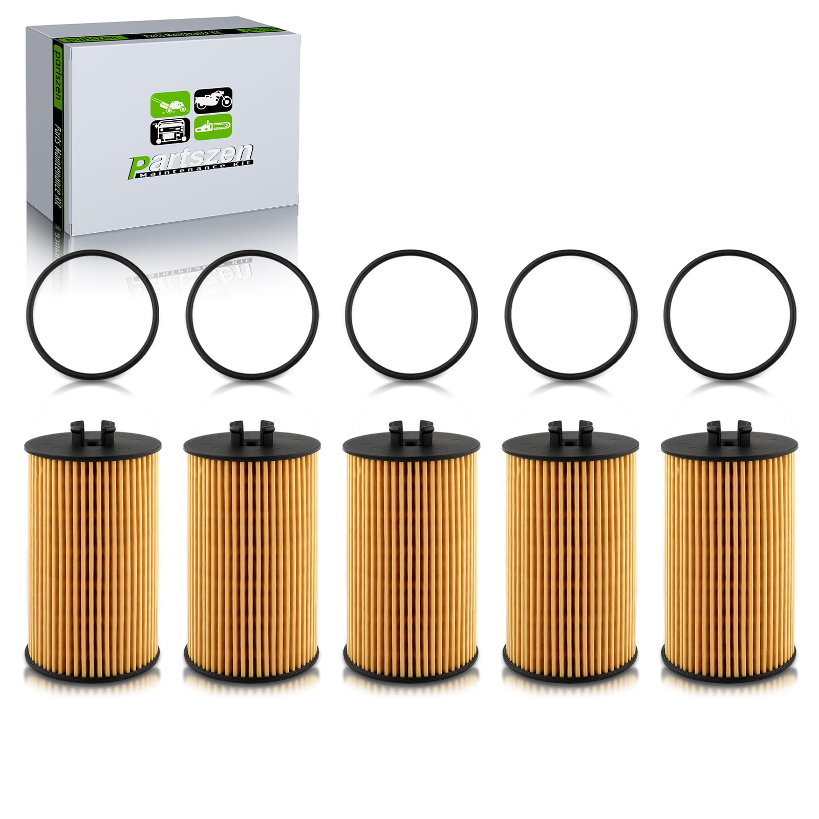 partszen 55353324 Oil Filter with Gasket for Buick Encore for Chevrolet Aveo Cruze Sonic Trax for Pontiac G3 for Saturn Astra 20