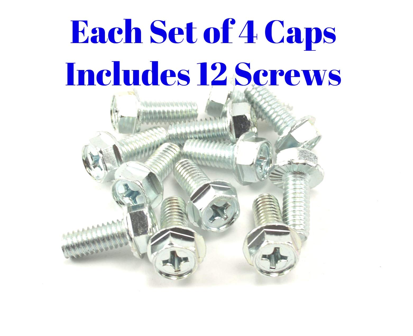 BB Auto 4x4 Rally Wheel Center Caps Replacement Set - 15 Inch, Silver, 6 Lug (2 Open Front & 2 Rear Closed Caps)