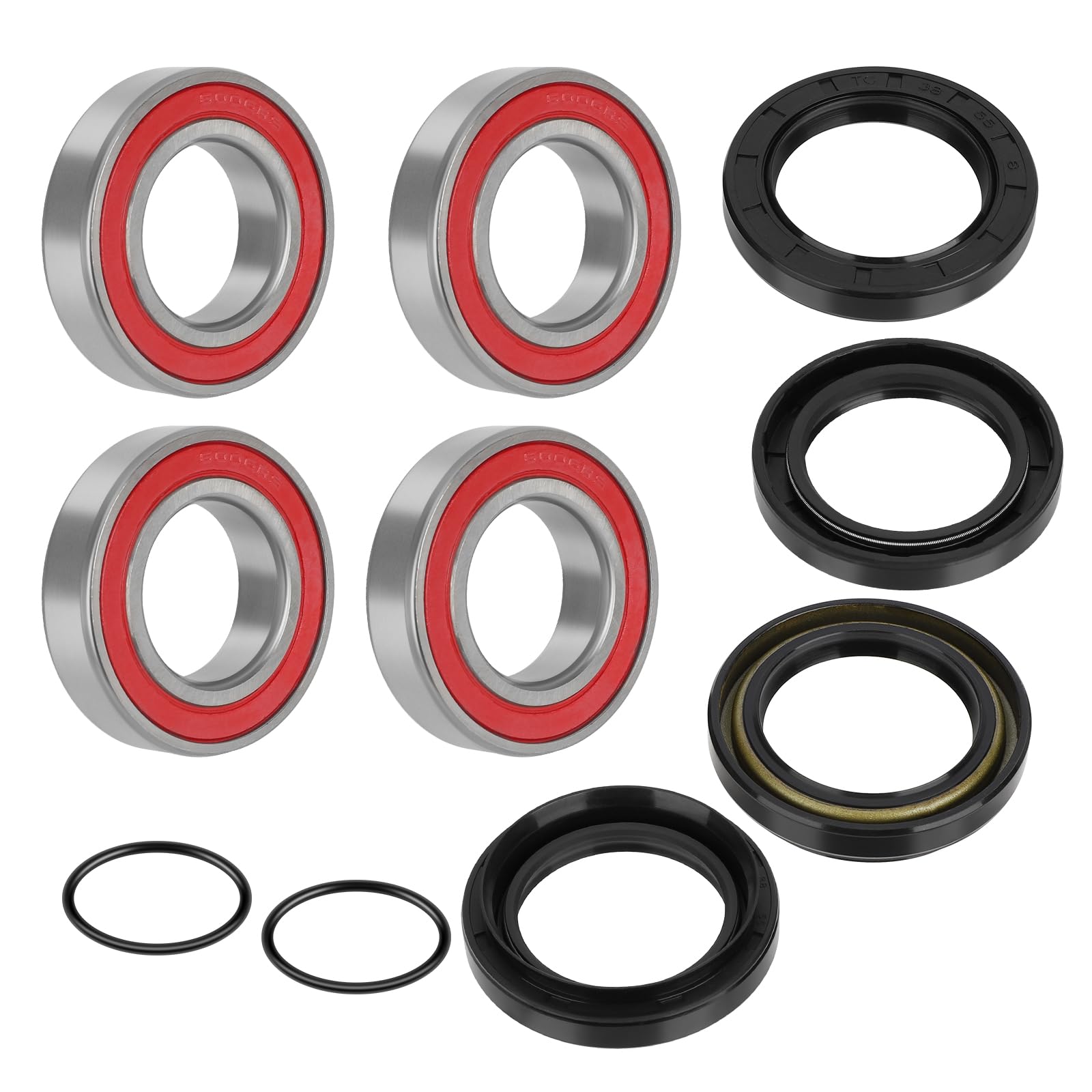 Rear Wheel Bearings Seals for Yamaha Rhino 450 Rhino 660 Rhino 700 2005-2013, OEM# 93106-42800-00 93106-38800-00 93306-206Y2-00