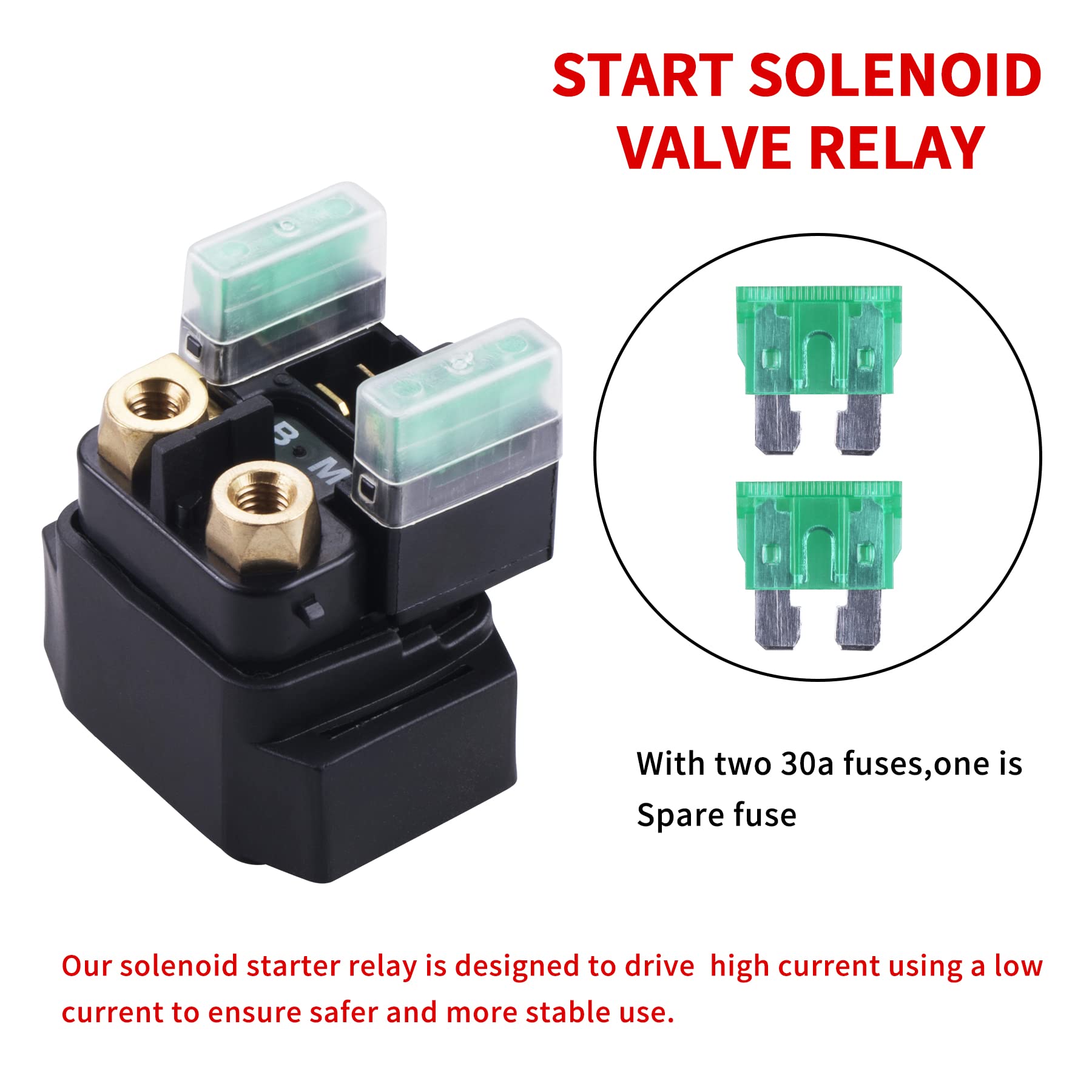 Cncmotok Starter Solenoid Relay For Yamaha - Atv Starter Solenoid For Yfm 350 400 450 660 - Raptor Grizzly Kodiak Wolverine Big