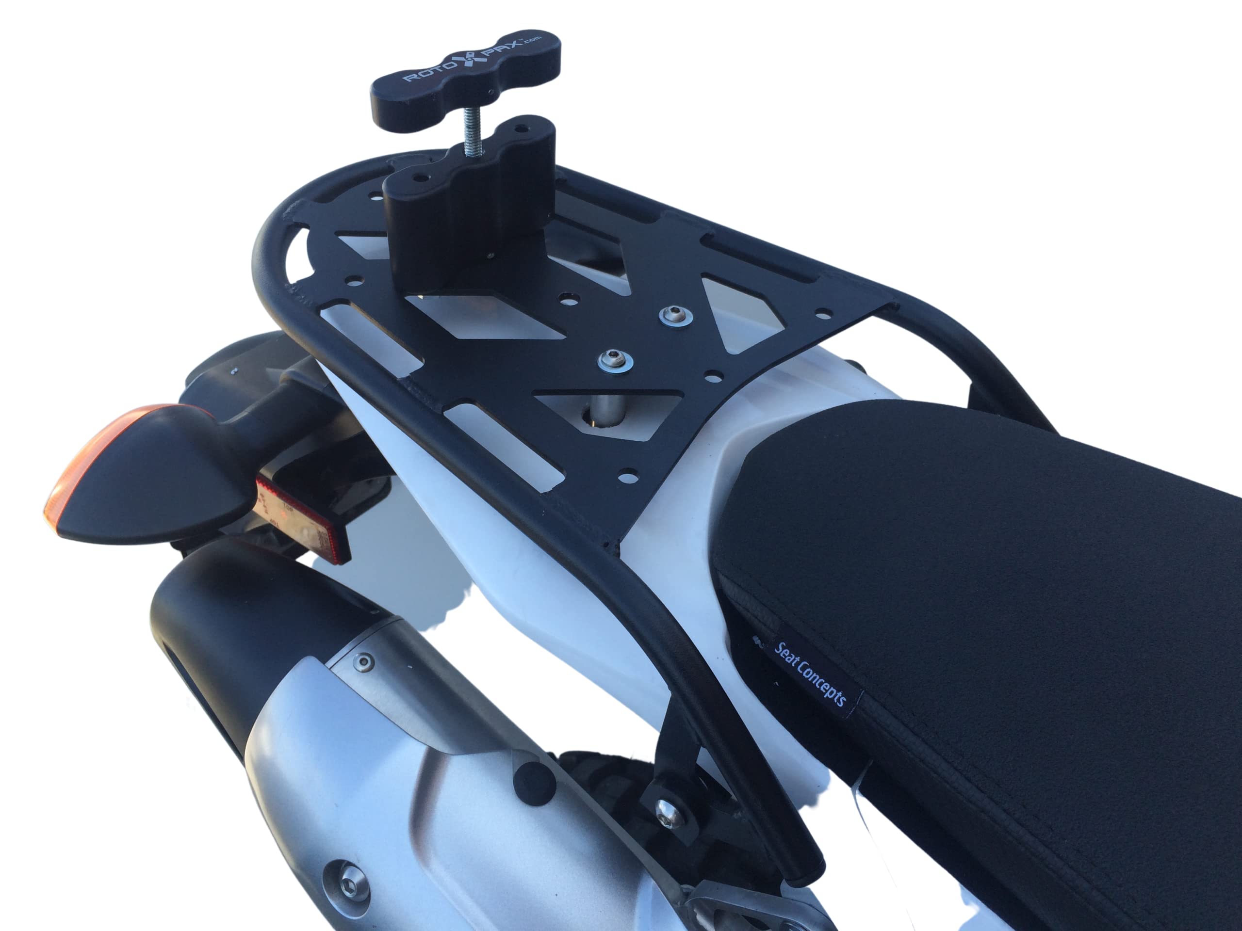 Precision Motorcycle Racks Rear Rack for Yamaha WR250R/WR250X (2008-2022) - Black Alloy Steel Cargo Carrier