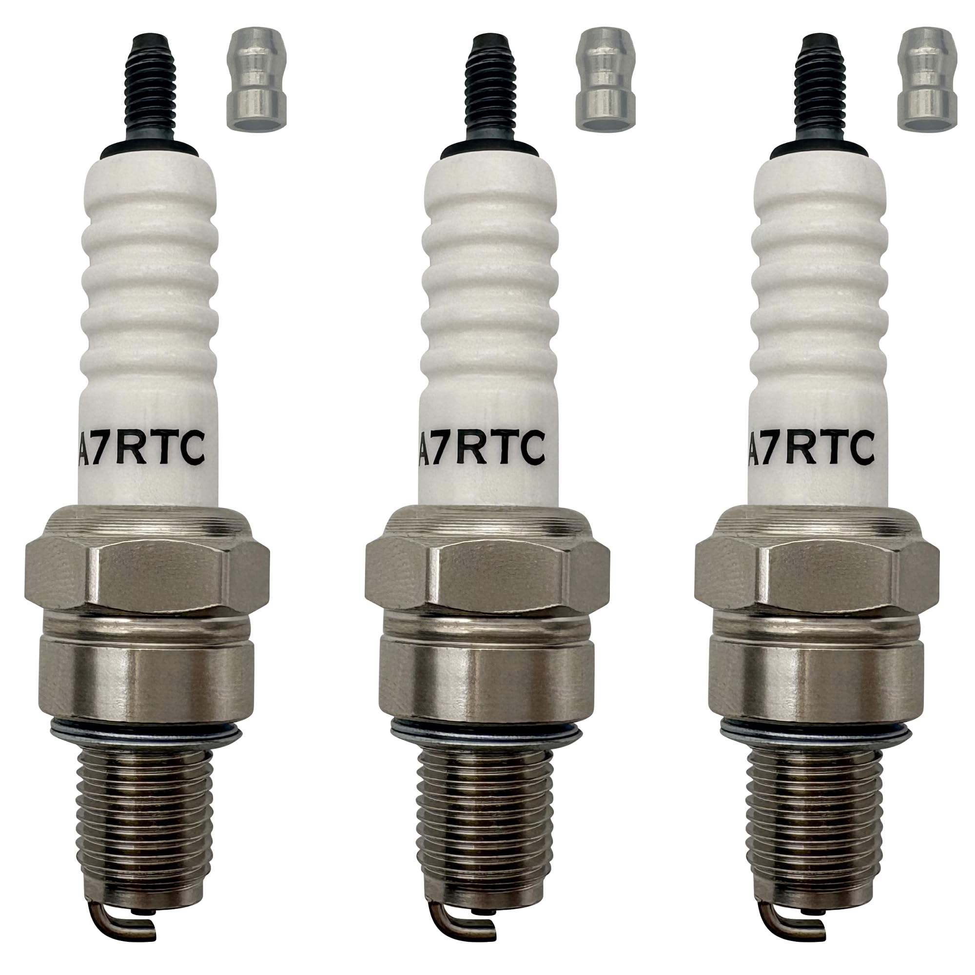 YGQ A7RTC Spark Plug for GY6 50cc 110cc 125cc 150cc Replacement for NGK CR7HSA Torch A7TC XR80 XR100 CRF50 CRF80 Scooter ATV Go 