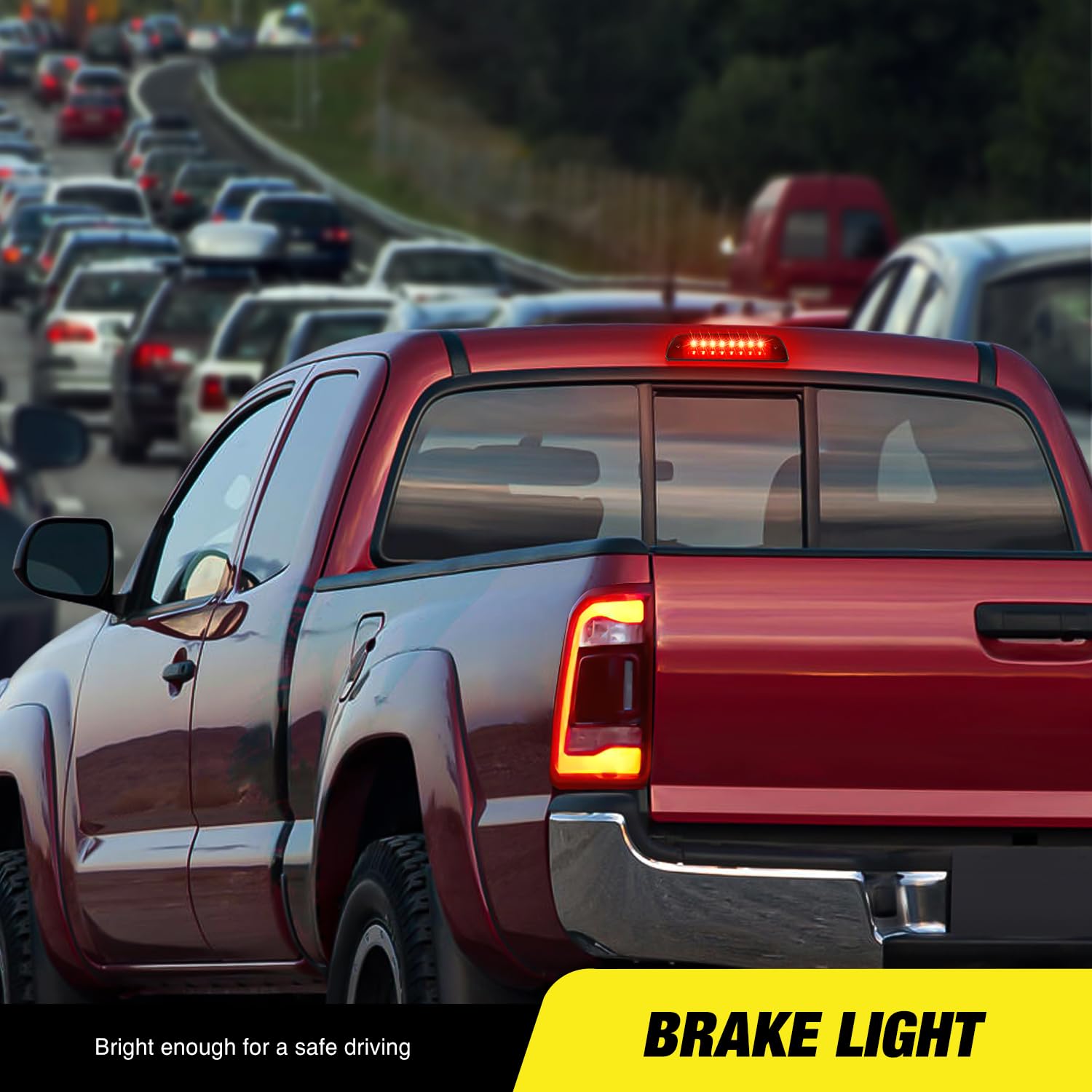 Nilight Third Brake Light High Mount 3Rd Stop Led Lighting Compatible With Toyota Tacoma 1995-2016 Pickup Rear Cab Center Tail L
