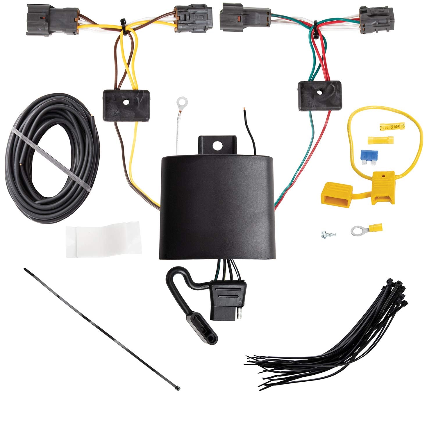Tekonsha T-One® T-Connector Harness, 4-Way Flat, Compatible With Select Hyundai Tucson