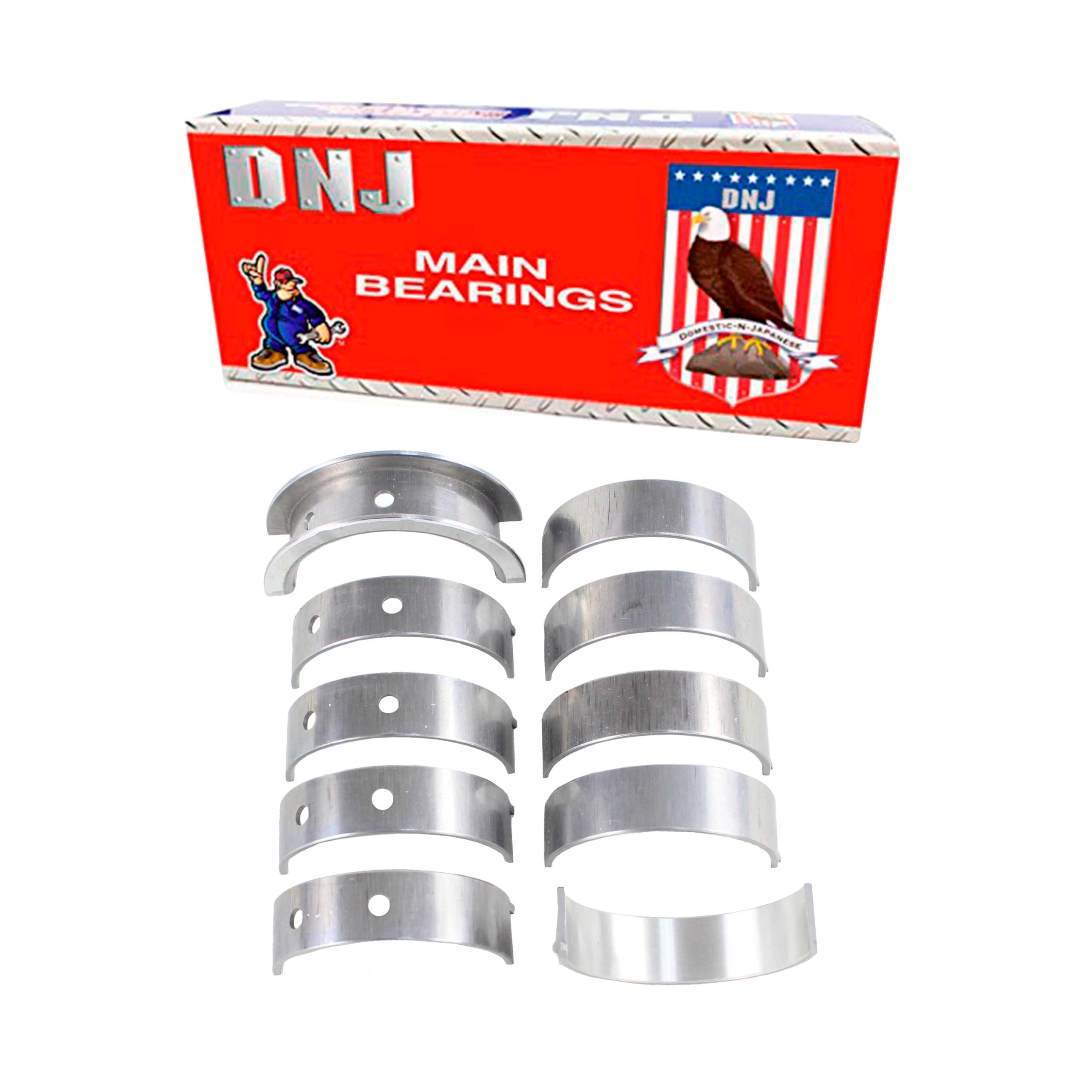 DNJ MB4308 Main Bearings for 2014-2015 / Chevrolet, GMC/Sierra 1500, Silverado 1500, Suburban, Tahoe, Yukon, Yukon XL / 5.3L / O