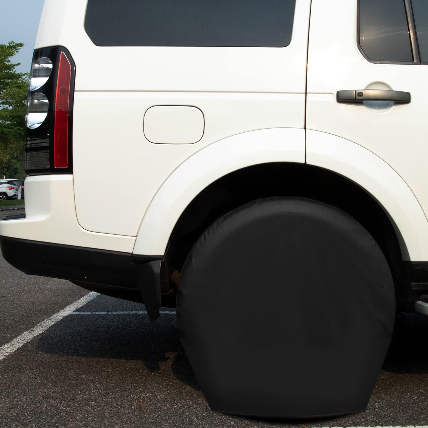Moonet Tough Tire Covers For Rv Wheel (4 Pack Black), Heavy Duty Thicken Sun Protector For Truck Motorhome Boat Trailer Camper V