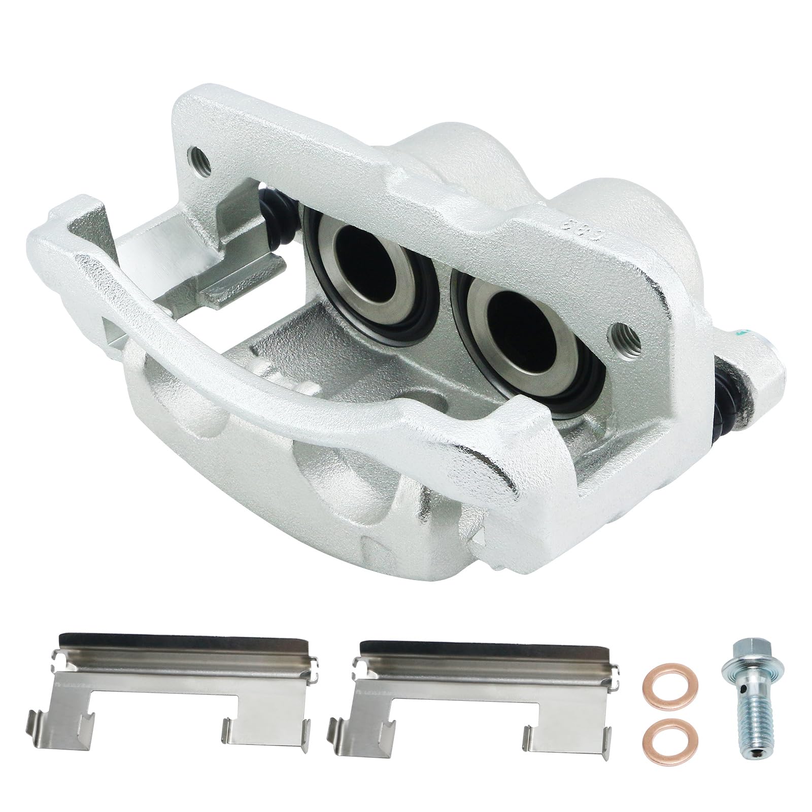 Front Left Brake Caliper with Bracket 18B4729 Replace for 1999-2004 Chevy Silverado 1500, 2000-2006 Tahoe, 1999-2004 GMC Sierra 