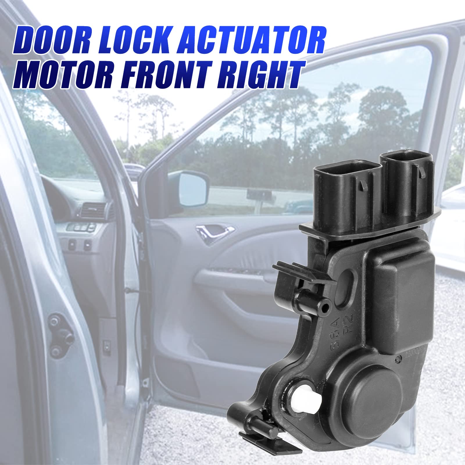 72115-S6A-J01 Door Lock Actuator Front Right Passenger Side Replacement For 2003-2007 Honda Accord | 03-2008 Pilot | 01-2005 Civic | 05-2010 Odyssey | 02-2006 Acura Rsx, Replaces 72115-S6A-J11