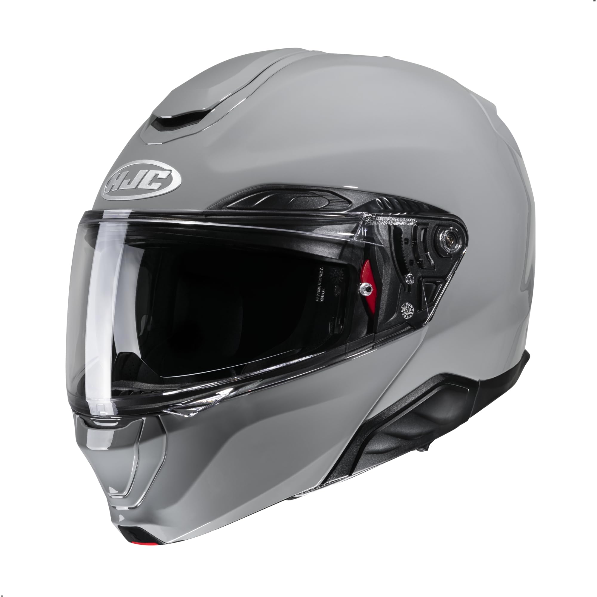 HJC RPHA 91 Solid Modular Motorcycle Helmet with HJ-37 Pinlock Shield, DOT Approved (N Gray, X-Small)
