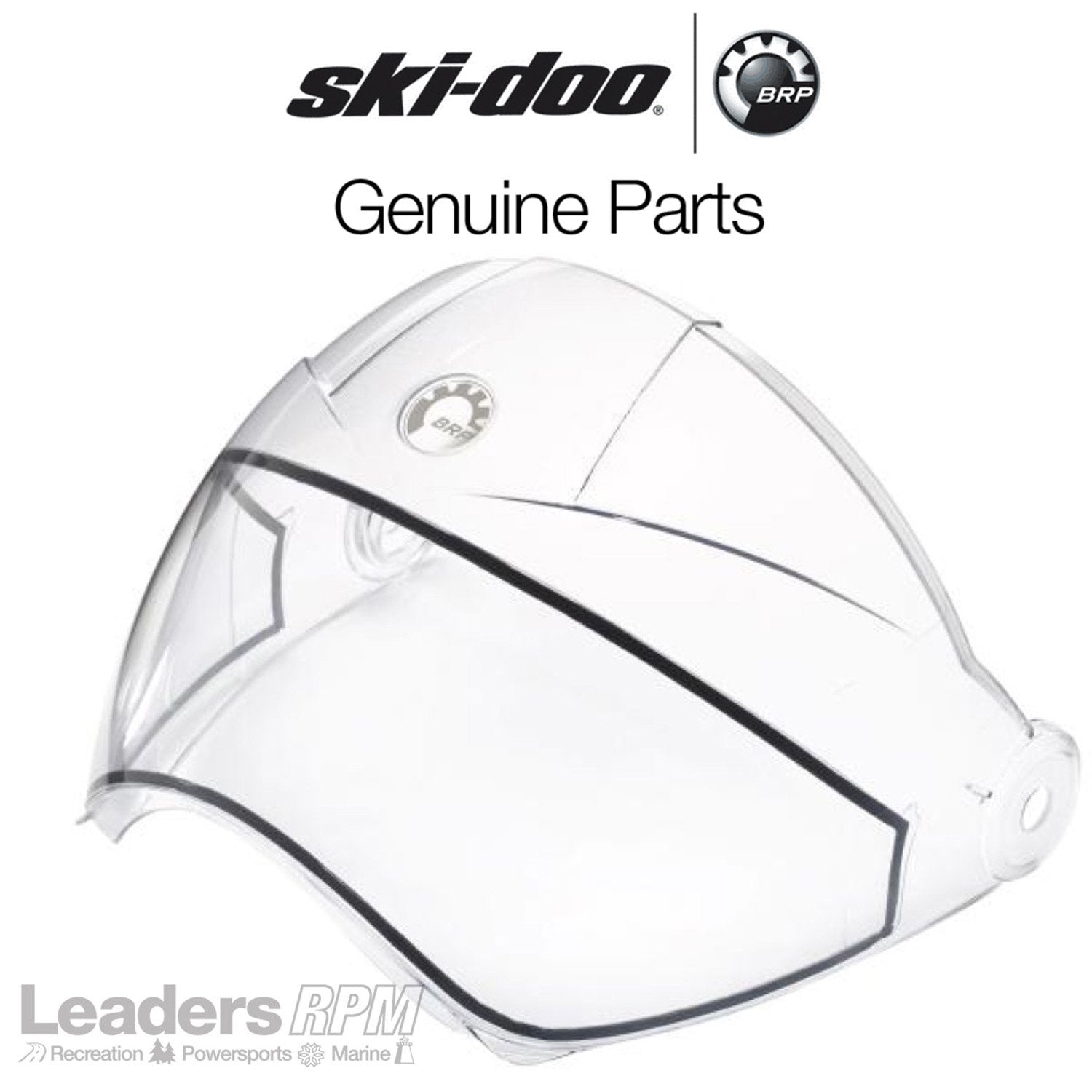Ski-Doo BV2S Helmet Replacement Visor Shield - Clear Lens 4479530000