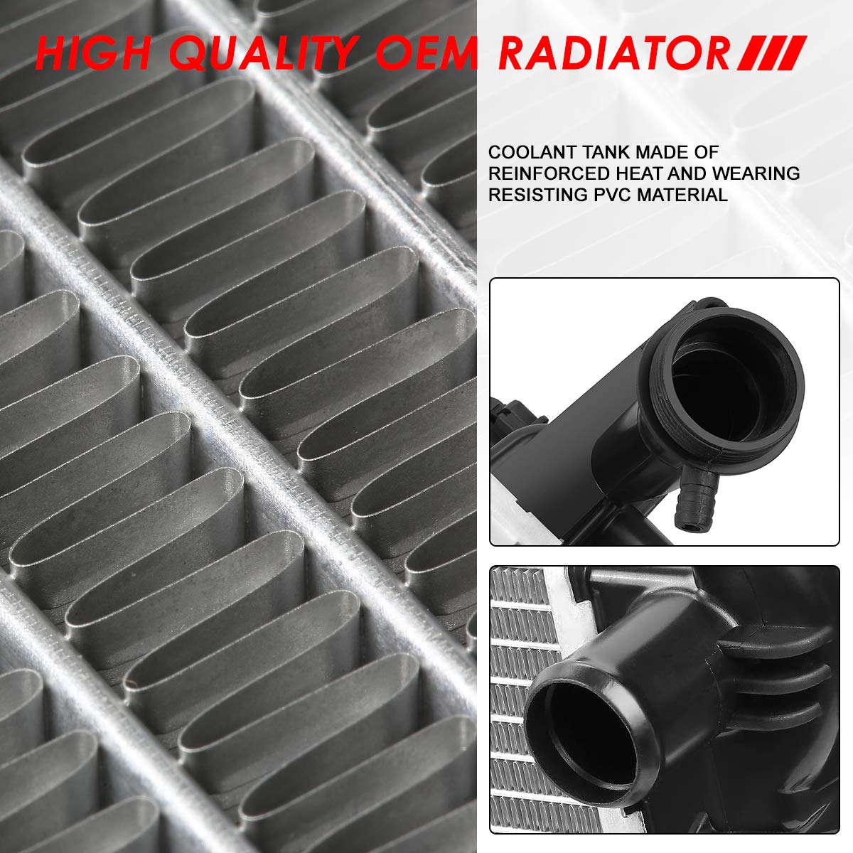 Auto Dynasty Radiator Compatible With 2007-2017 Buick Enclave Chevy Traverse Gmc Acadia Limited Saturn Outlook At, Dpi 13007 Fac