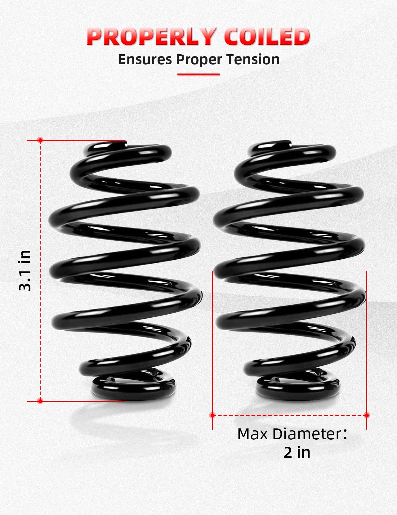 Amazicha Black Solo Seat Springs 3'' For Harley Davidson Chopper Bobber Softail Sportster