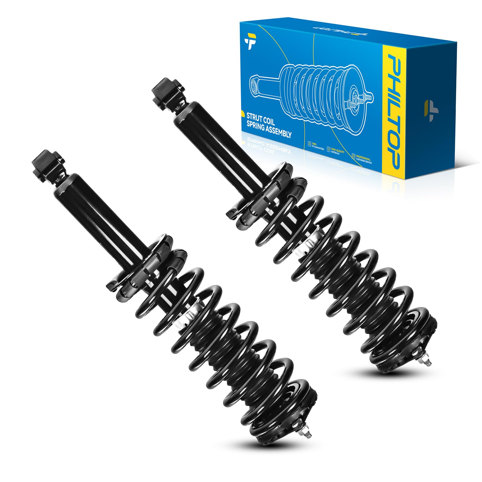 Philtop Rear;Front Right Struts Assembly Shock Absorber Direct Replacement For Outback 2000 2001 2002 2003 2004, Quick Suspensio
