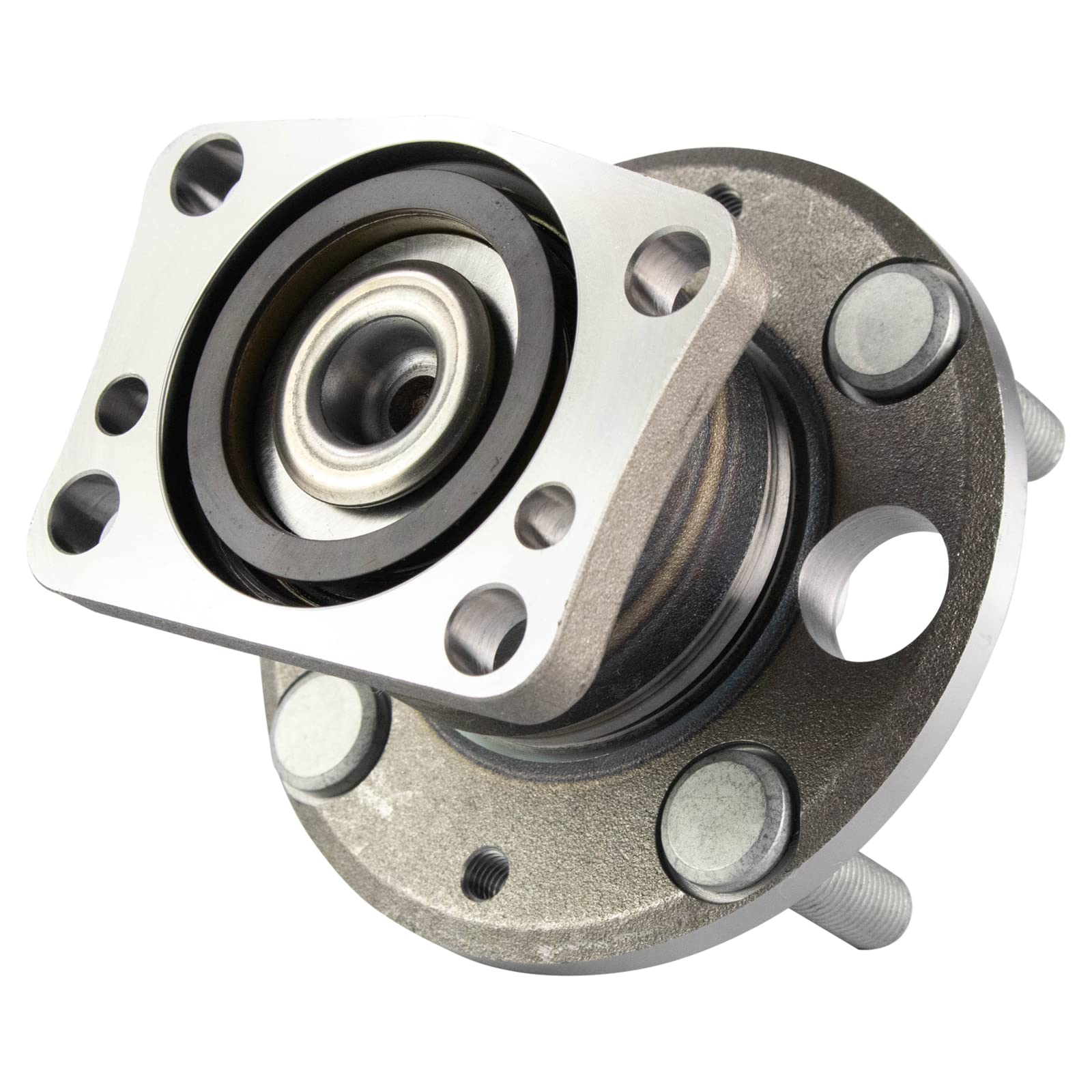 Trq Rear Wheel Hub Bearings Assembly Set Compatible With 2011-2014 Mazda 2