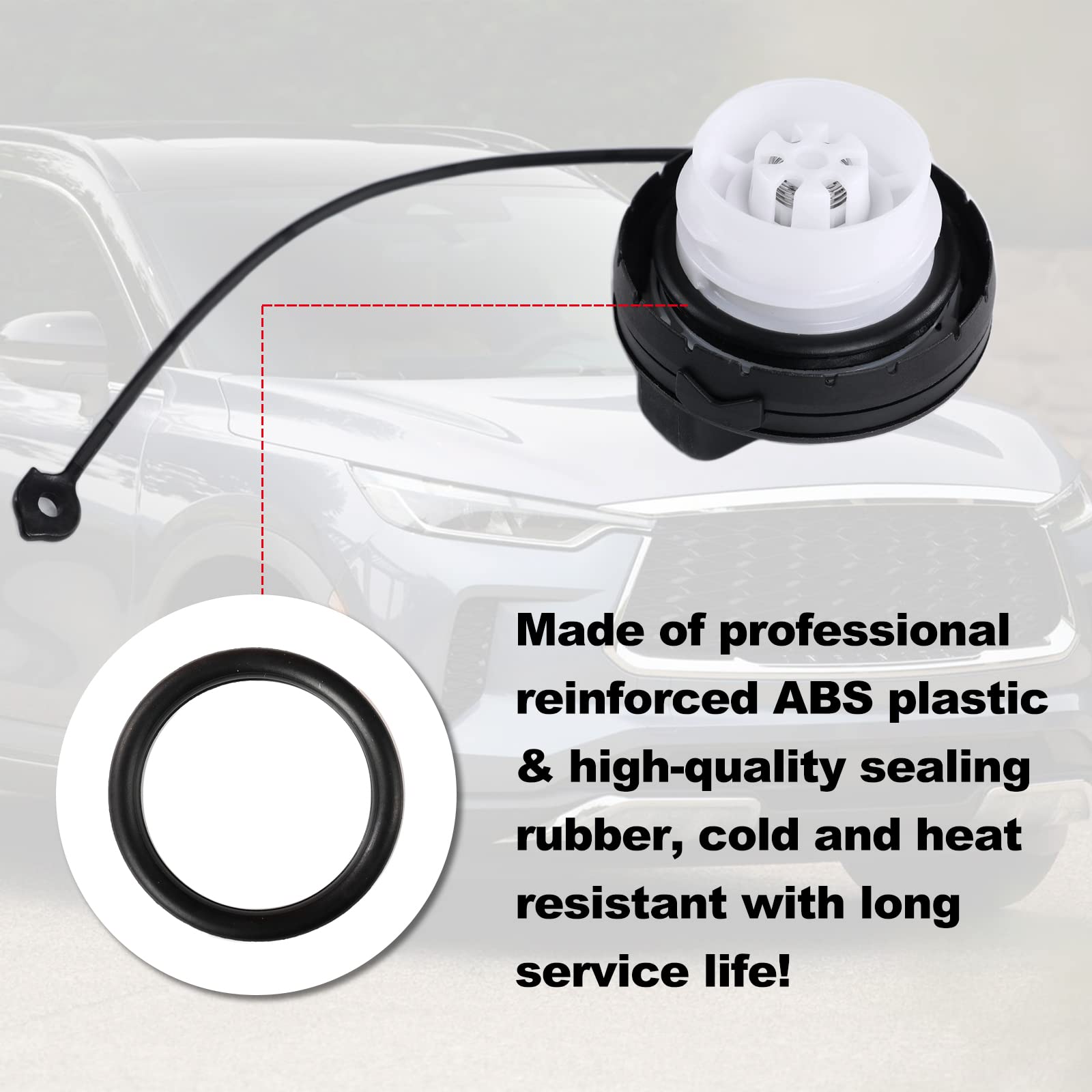 Gas Cap Fuel Tank Cap Replacement for 2011-2020 Nissan & Infiniti, 17251-3JA0A, 17251-1VZ0D OEM Gas Cap Accessories for Nissan F