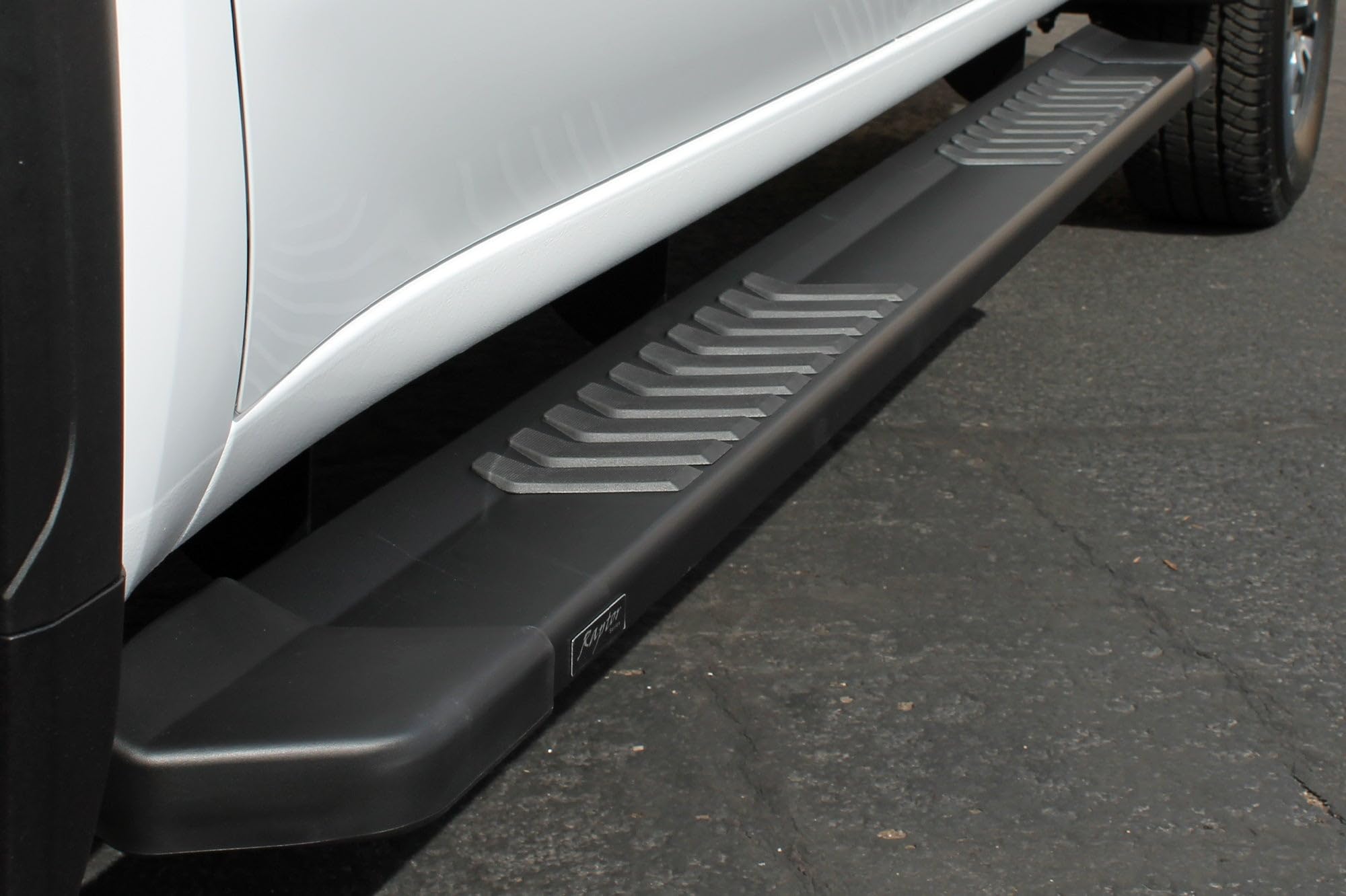Raptor Series Running Boards Steps 6In Oem Style Black Aluminum For Crew Cab 2019-2025 Silverado Sierra 1500 And 2020-2025 2500/3500 Hd
