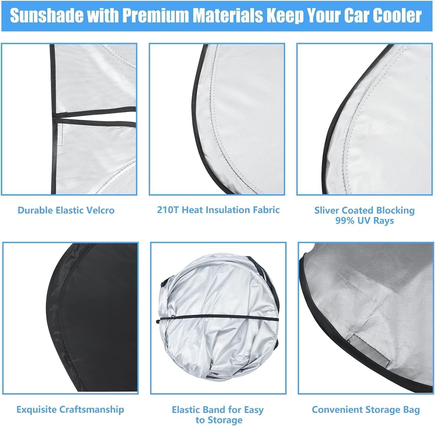 Windshield Sun Shade For Kia K5 2021-2025, Custom Fit Front Window Sunshade Gt/Gt-Line/Sedan Sun Protector & Heat Blocker Car Ac