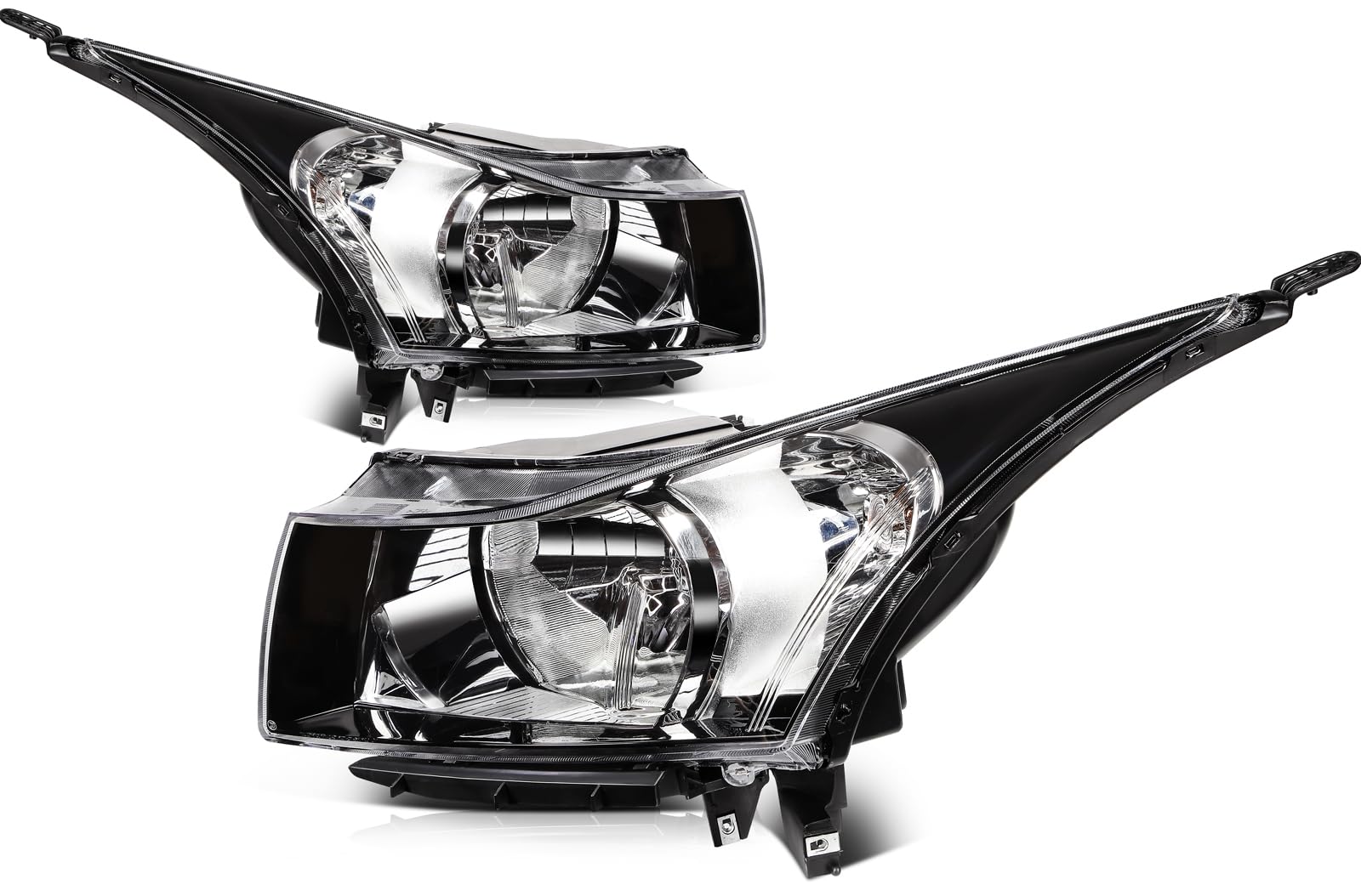 LBRST Headlight Assembly Fit 2011-2015 for Cruze, 2016 for Cruze Limited Driver & Passenger Side Headlight Chrome Housing 959000