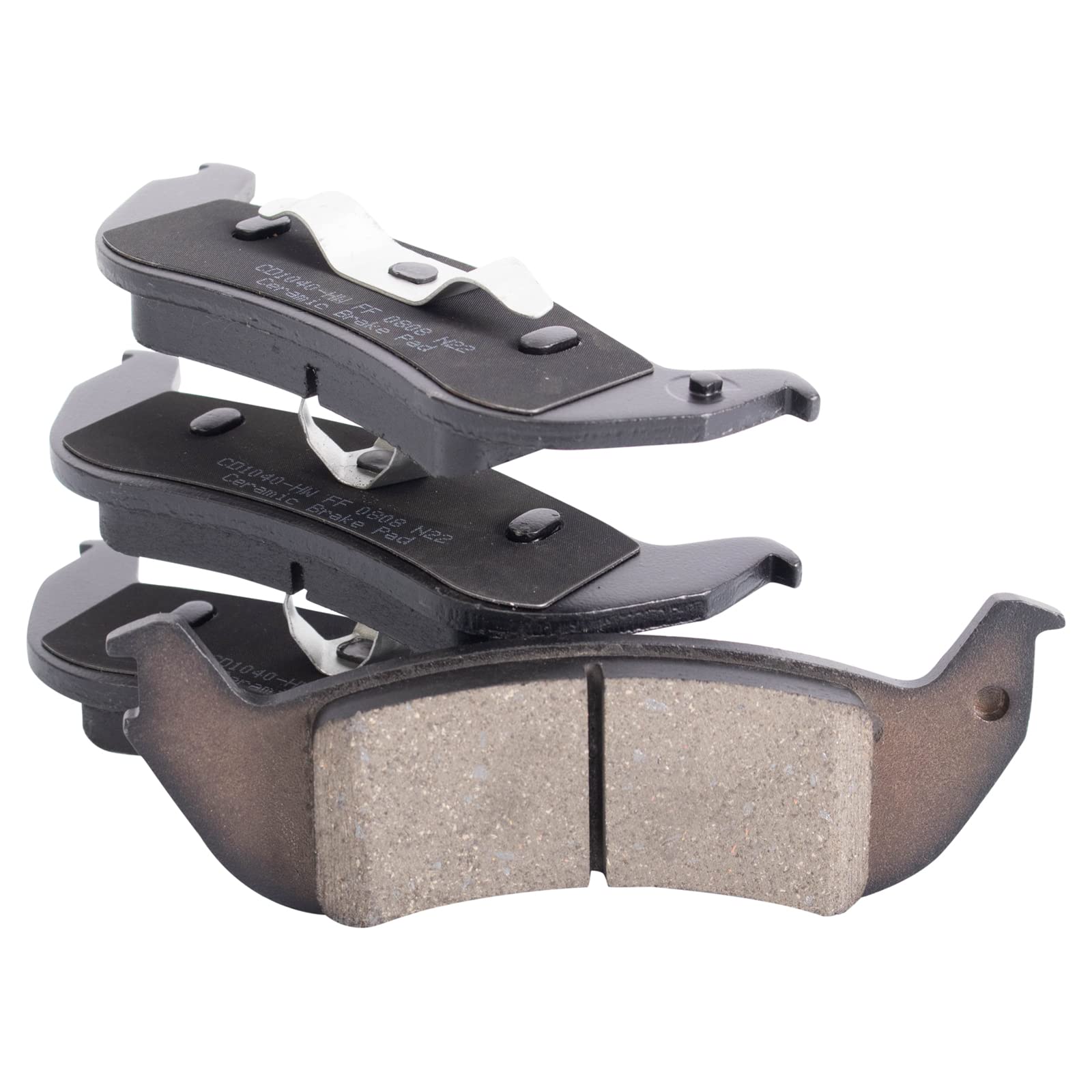 TRQ Rear Brake Pads Ceramic Compatible with 2005-2011 Ford Crown Victoria 2010-2011 Ranger Lincoln Town Car Mercury Grand Marqui