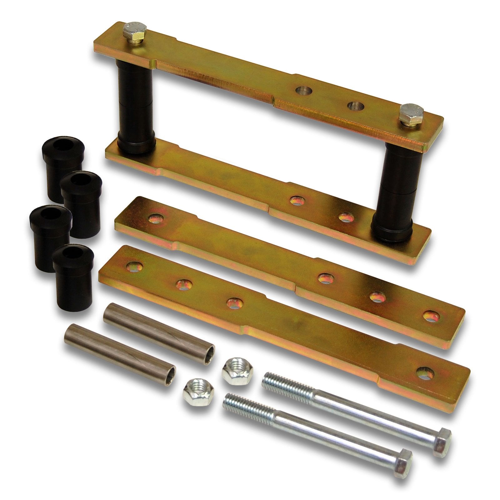 MPI 1'' to 4'' Adjustable 3-Position Rear Leaf Spring Shackle Lift Kit/Set Compatible with Select Mopar B-Body, C-Body, M-Body -