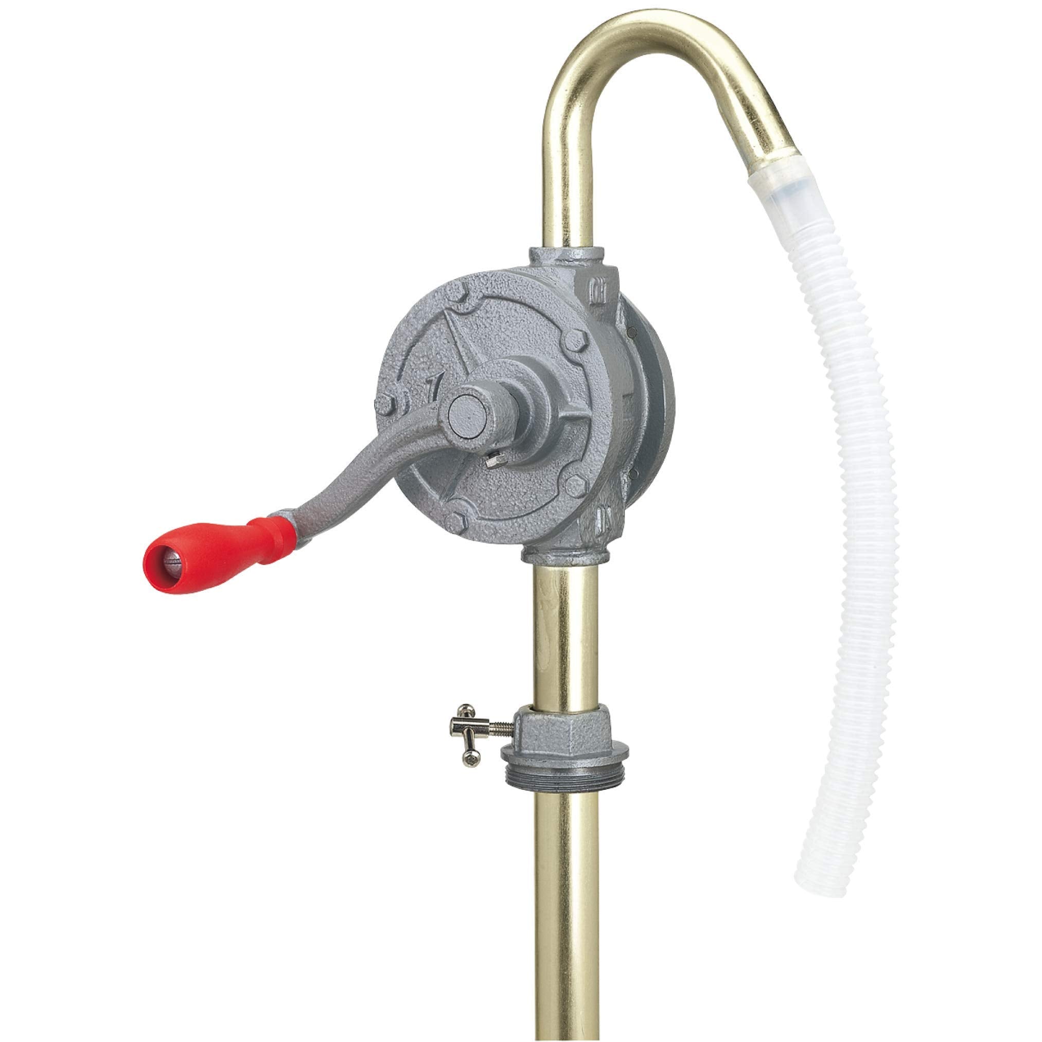 Lumax Gray Lx-1318 Rotary Barrel Pump For Transferring Non-Corrosive, Petroleum Based, Light To Medium Viscosity-Like, Motor, He