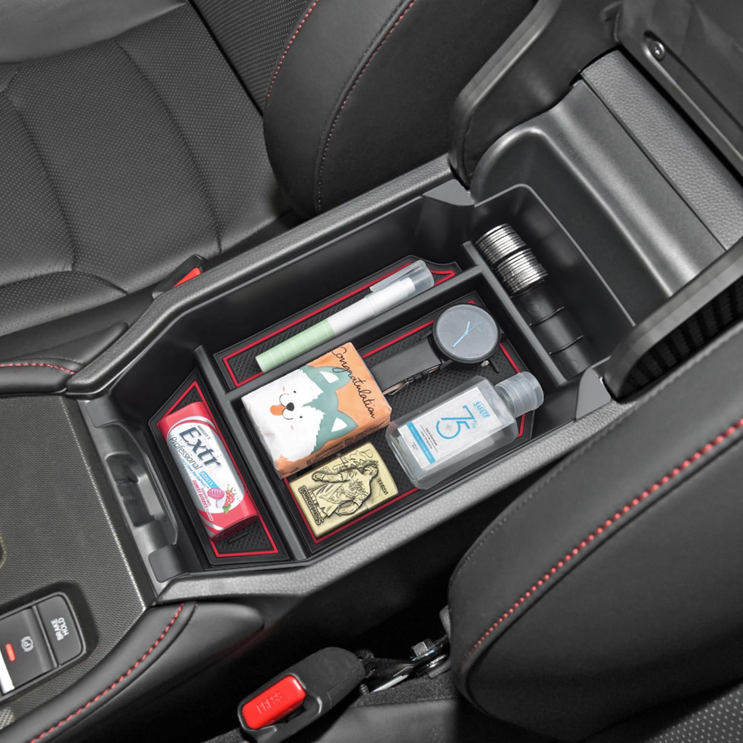 Pimcar Compatible With 2025 2024 2023 Honda Accord Lx Ex Sport Ex-L Sport-L Touring Hybrid Center Console Organizer Abs Plastic