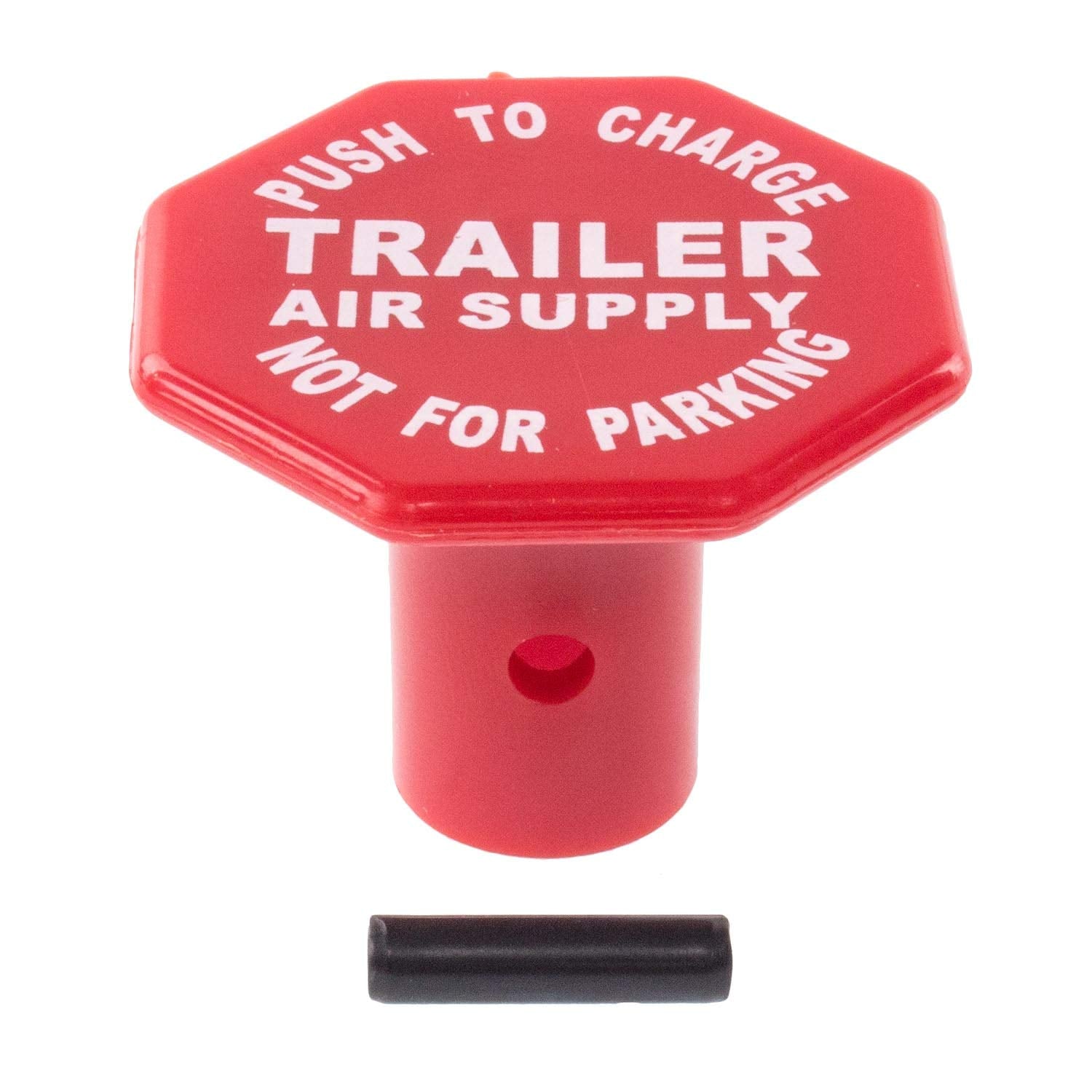 Dash Air Brake Control Knob With Roll Pin - Mv-3 Mv3 - Red Trailer