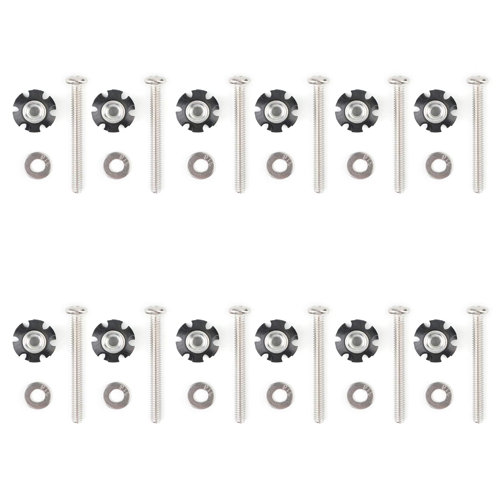 Frezon Set of 12 RV Ladder Repair KIT Nuts Stainless Bunk Motorhome Parts Camper Trailer Coach