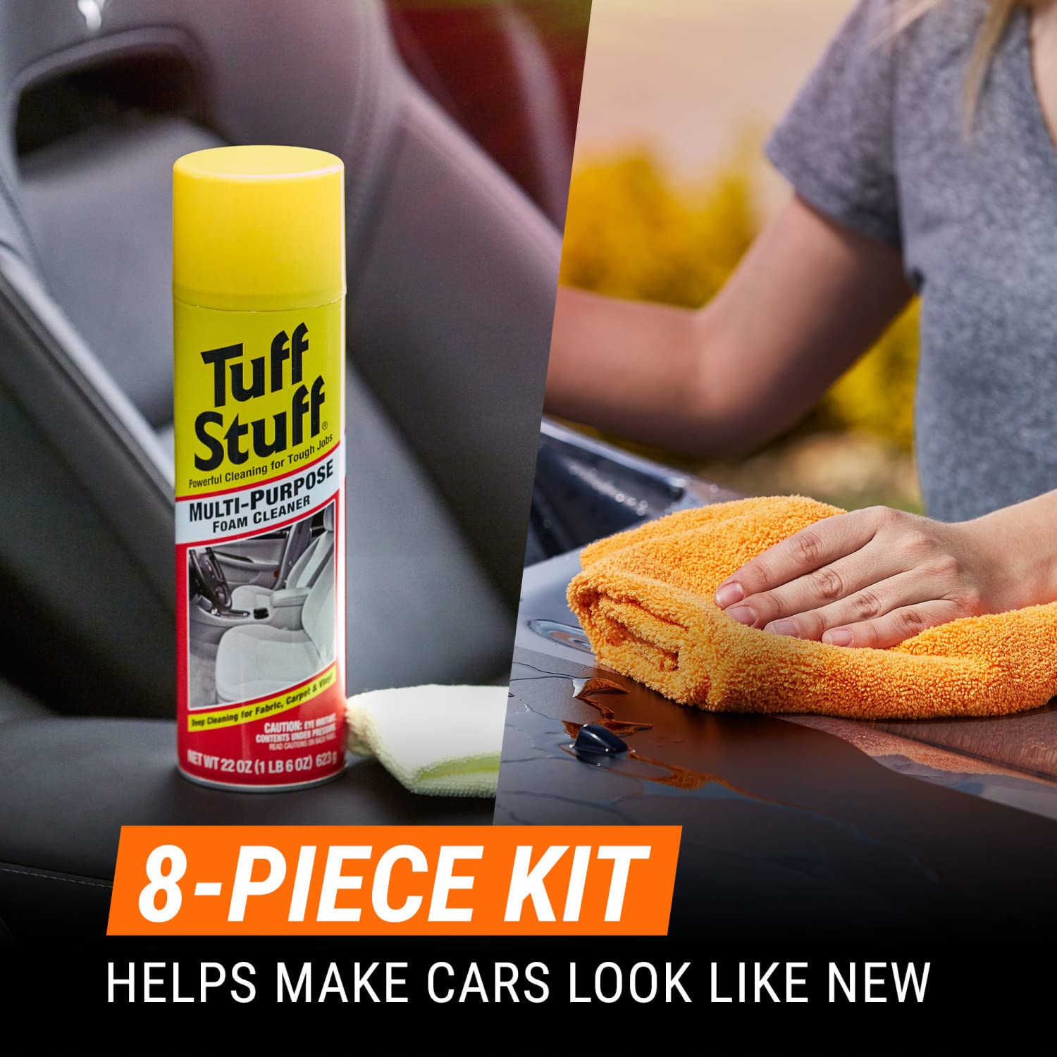 Armor All Car Wash and Cleaner Kit, Includes Cleaning Wipes for Car Interior, Cleaner Concentrate, Car Air Freshener, Microfiber