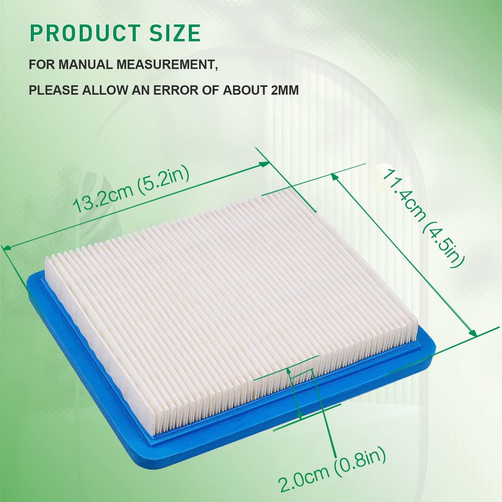 Cyleto Air Filter 17213-GET-000 for Honda Ruckus, Metro, Dio, Paper, Fits Honda-1PC, 2003-2014, High Efficiency