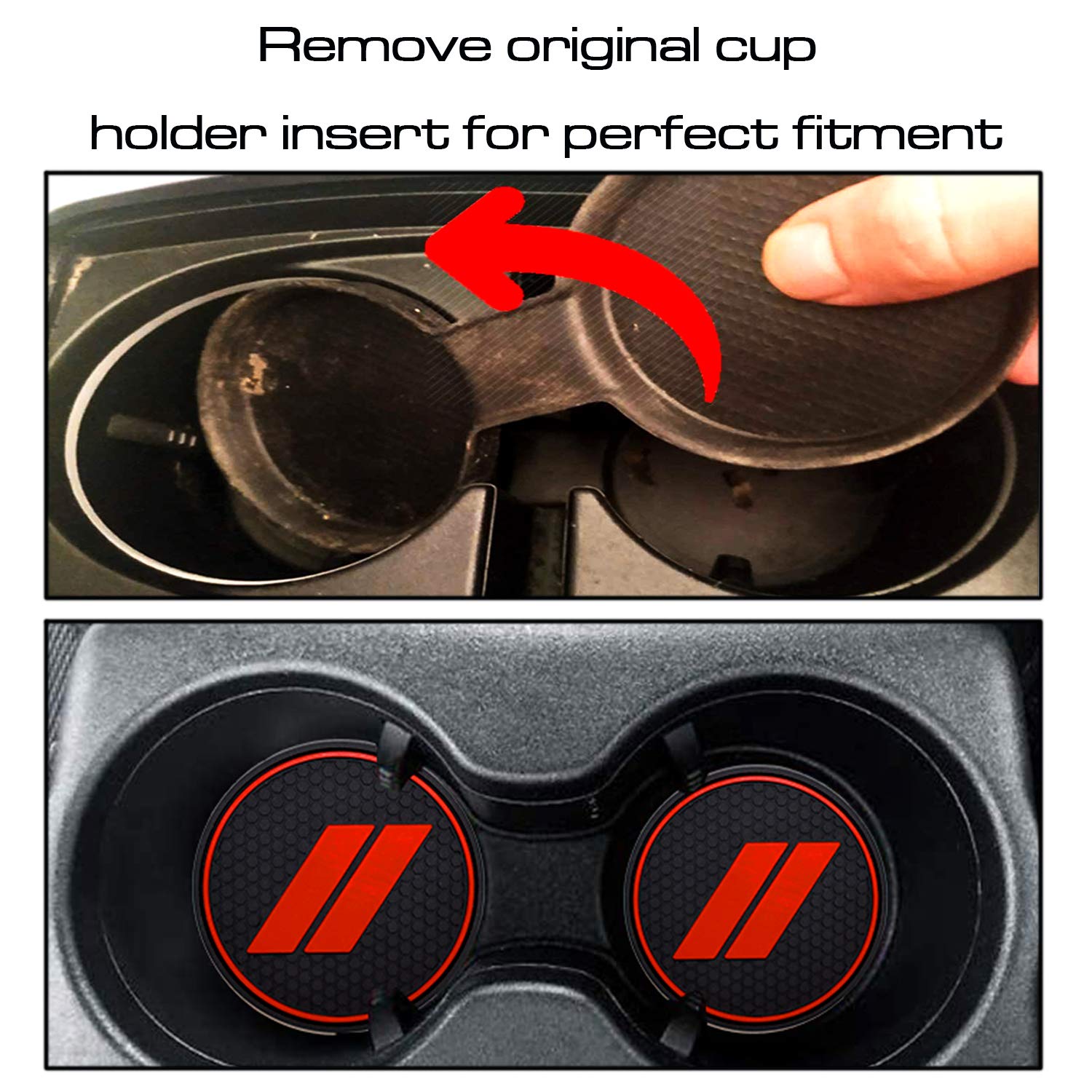 Hamsam For Dodge Durango Accessories 2014-2020 Anti Dust Cup Holder Inserts, Door Pocket Liners,Center Console Liner Mats Premiu