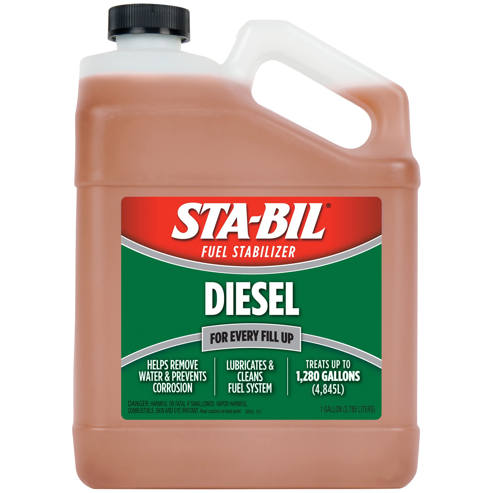 Sta-Bil (22255) Diesel Fuel Stabilizer And Performance Improver - Keeps Diesel Fuel Fresh For Up To 12 Months - Lubricates And C