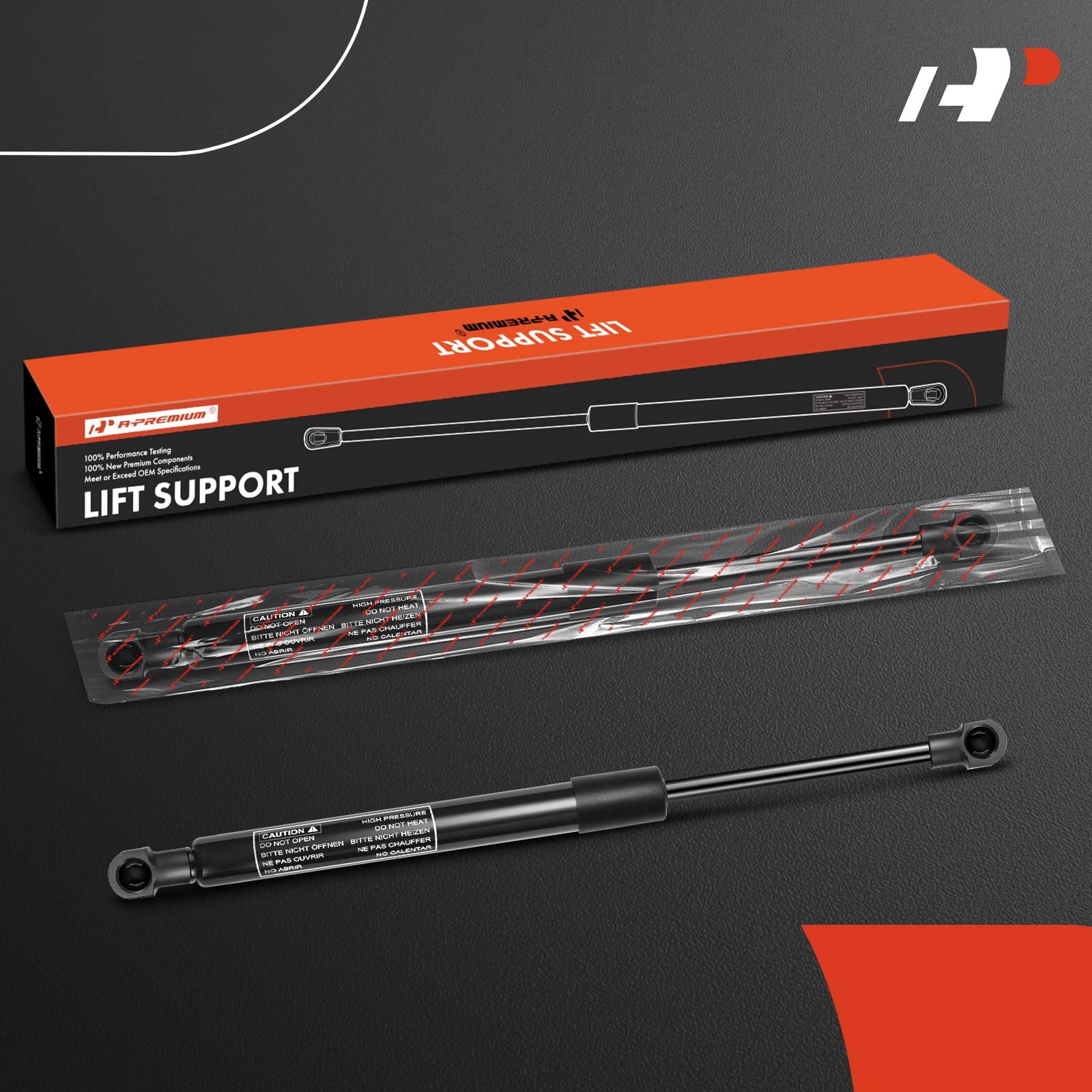 A-Premium Tailgate Lift Supports Shock Struts Compatible With Honda Hr-V 2016 2017 2018 Sport Utility 2-Pc Set