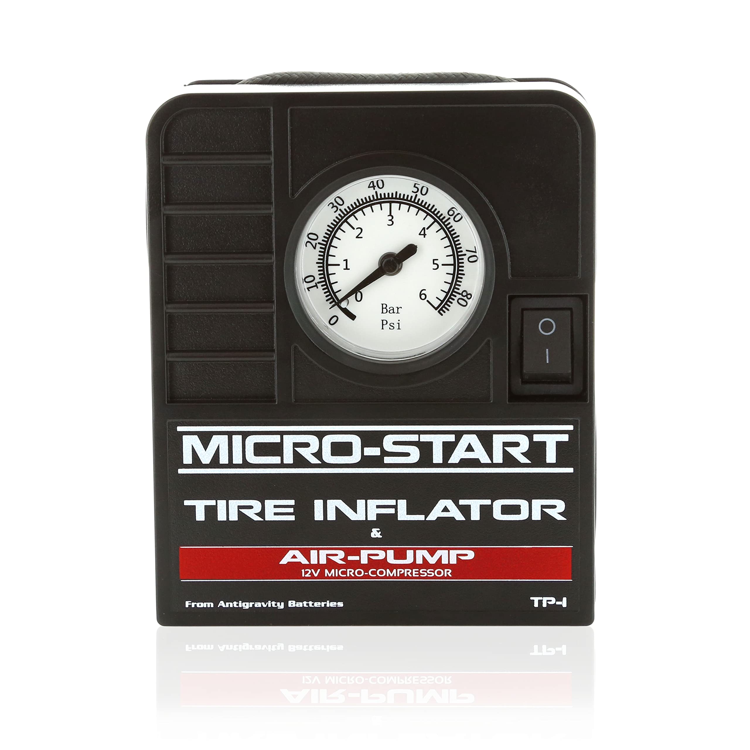 Antigravity Batteries Mini Tire Inflator For Use With Motorcycles, Atv, Utv, Bikes,Small Cars. Easy To Carry For Adv And Touring