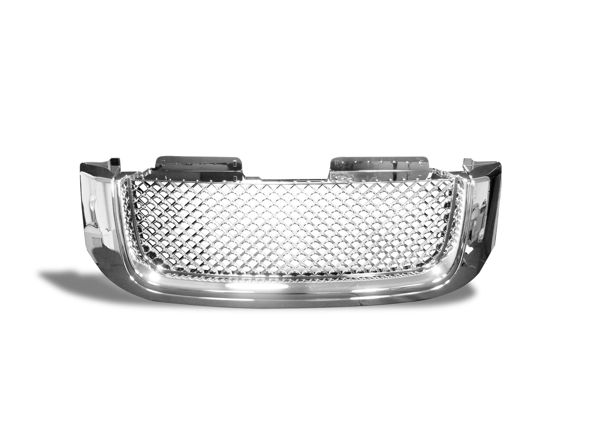 Armordillo Mesh Front Hood Grille for 2002-2009 GMC Envoy XL, Chrome, Model 7148635, Plastic Material