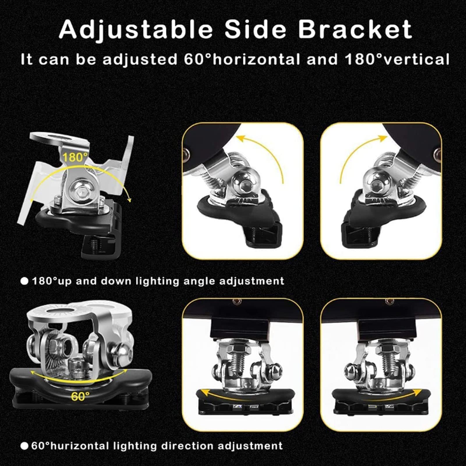 Aqxreight Light Bar Mounts,Engine Hood Led Light Bar Holder Bracket Work Light Mount Base Stainless Steel Universal For Cars Tru