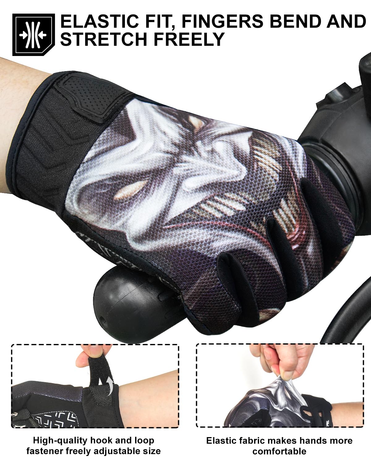 Rigwarl Motorcycle Gloves For Men And Women Touchscreen, Breathable Joker Dirt Bike Glove Non-Slip, Designed Riding Gloves Motor