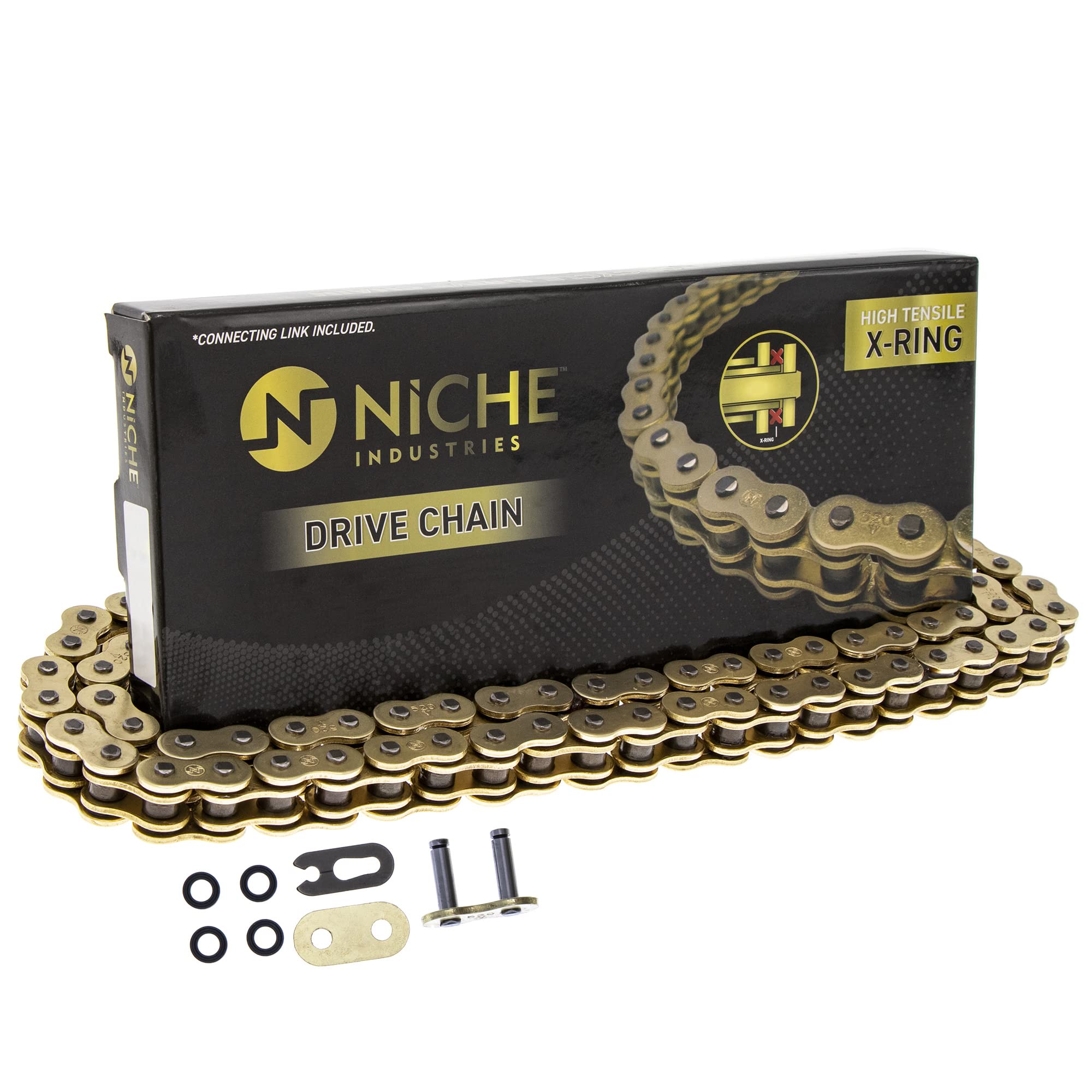 Niche Gold 520 X-Ring Chain 72 Links With Connecting Master Link