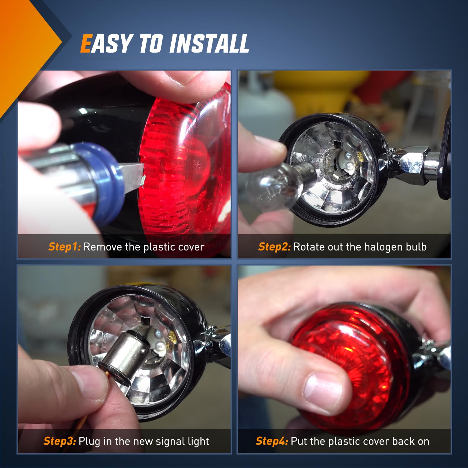 Nilight Led Turn Signal Rear Brake Running Lights 1157 Double Contacts Plug And Play For Harley Davidson Dyna Sportster Touring
