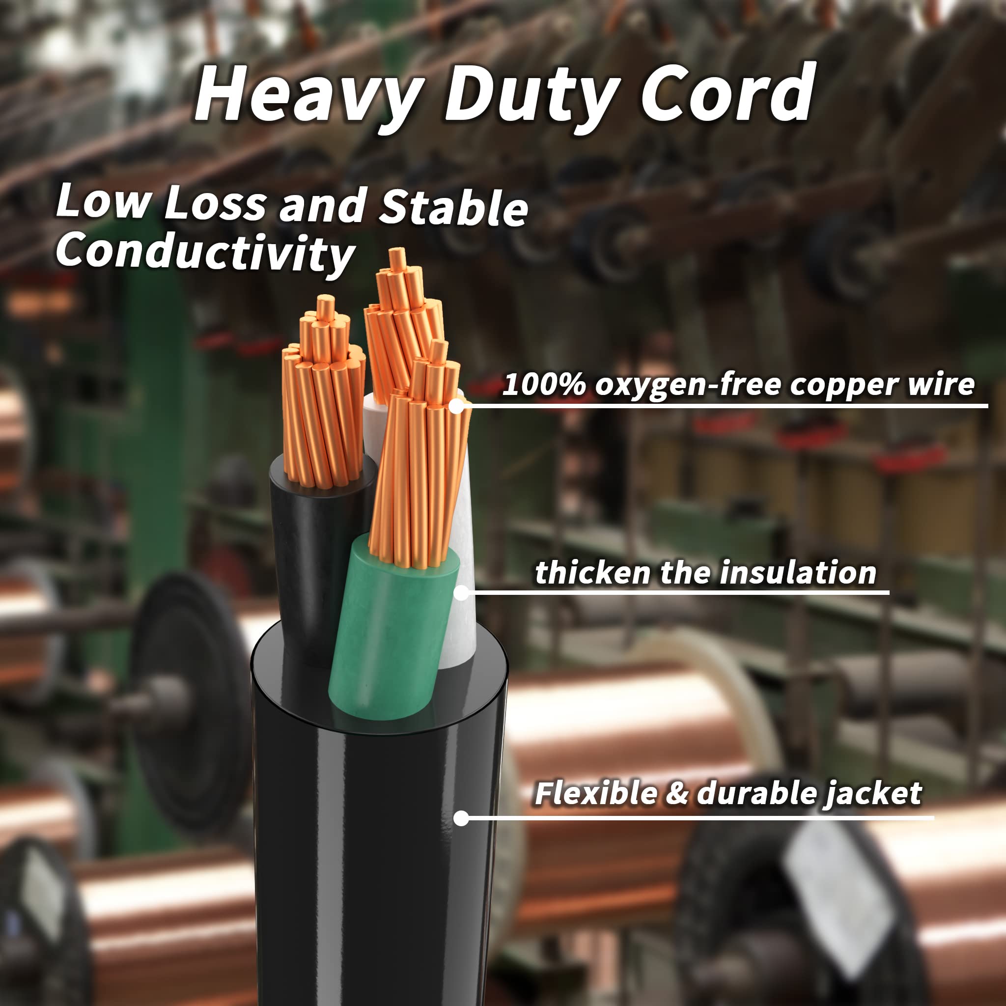 Plugsaf 50 Ft 30 Amp Rv Extension Cord Outdoor With Grip Handle, Flexible Heavy Duty 10/3 Gauge Stw Rv Power Cord Waterproof Wit