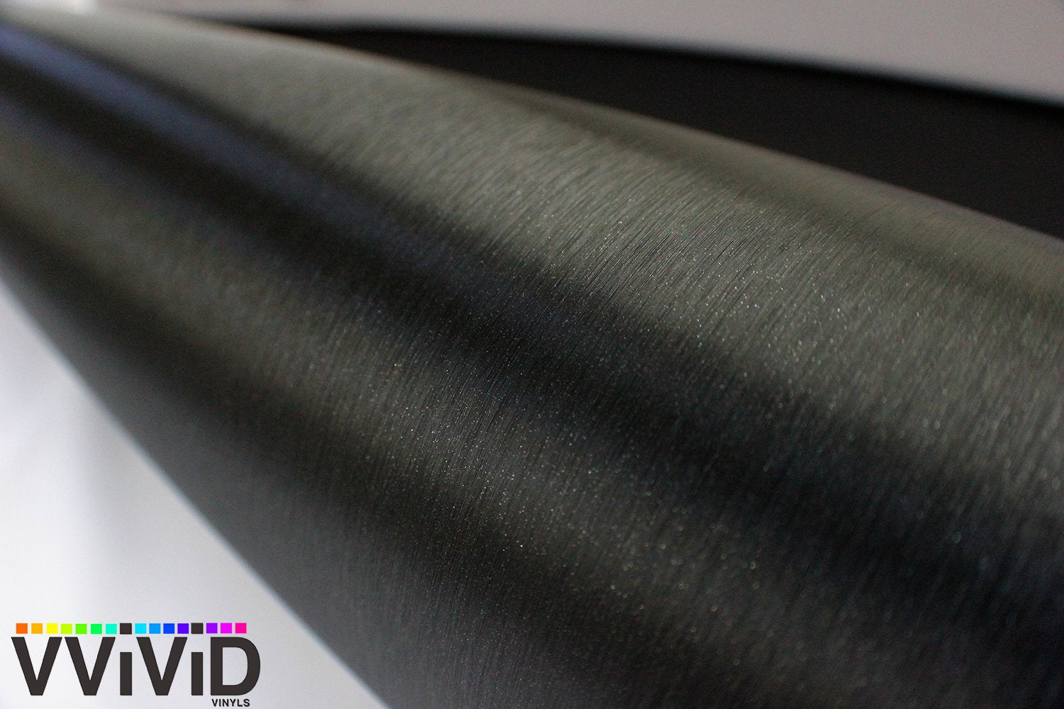 VViViD Black Vinyl Wrap Roll - 5ft x 5ft, Brushed Steel Finish with Air Release Technology