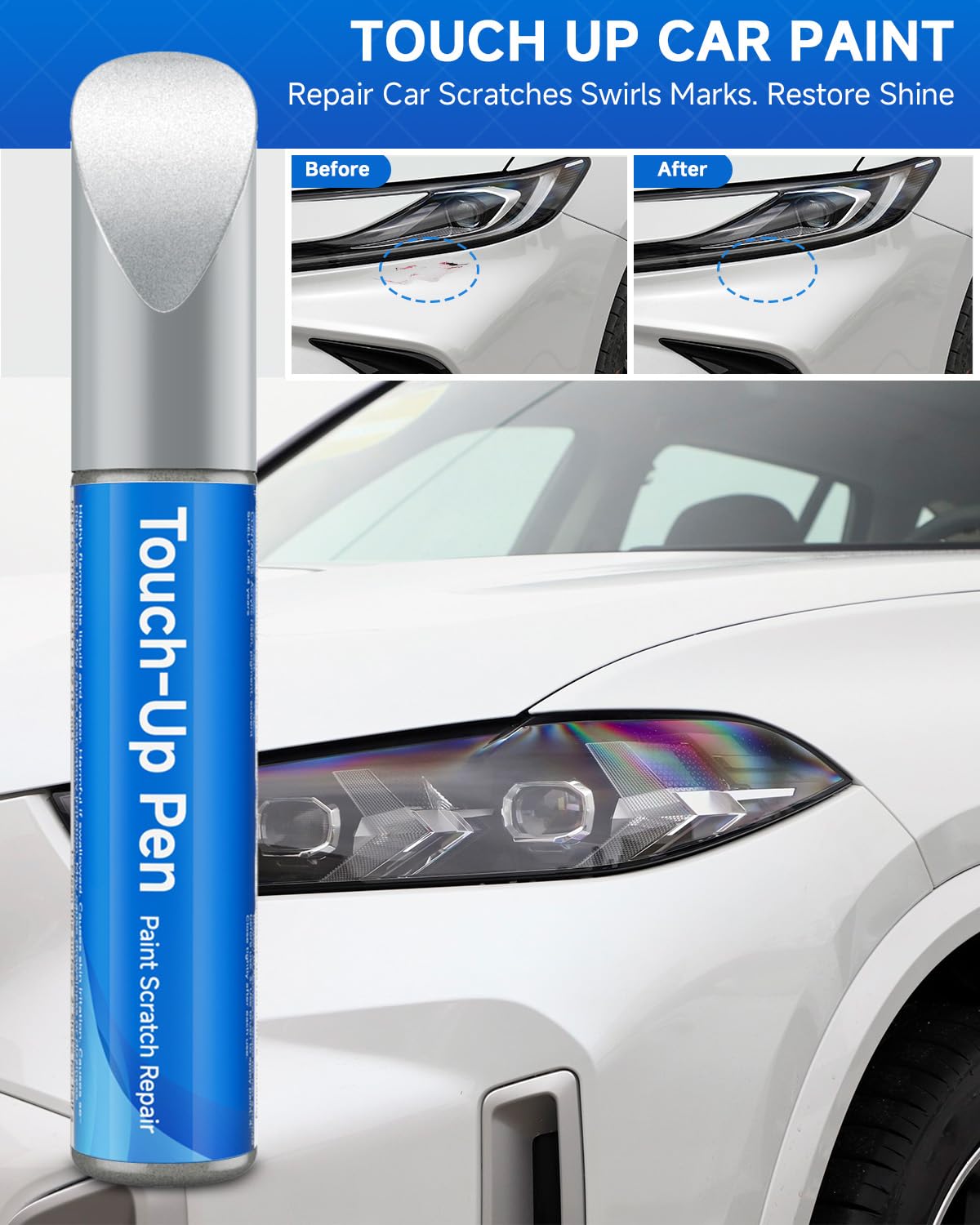 RSACET Touch Up Paint Compatible with Mazda Exact Match Touch Up Paint Car Scratch Repair (Copper Red Mica(32V))